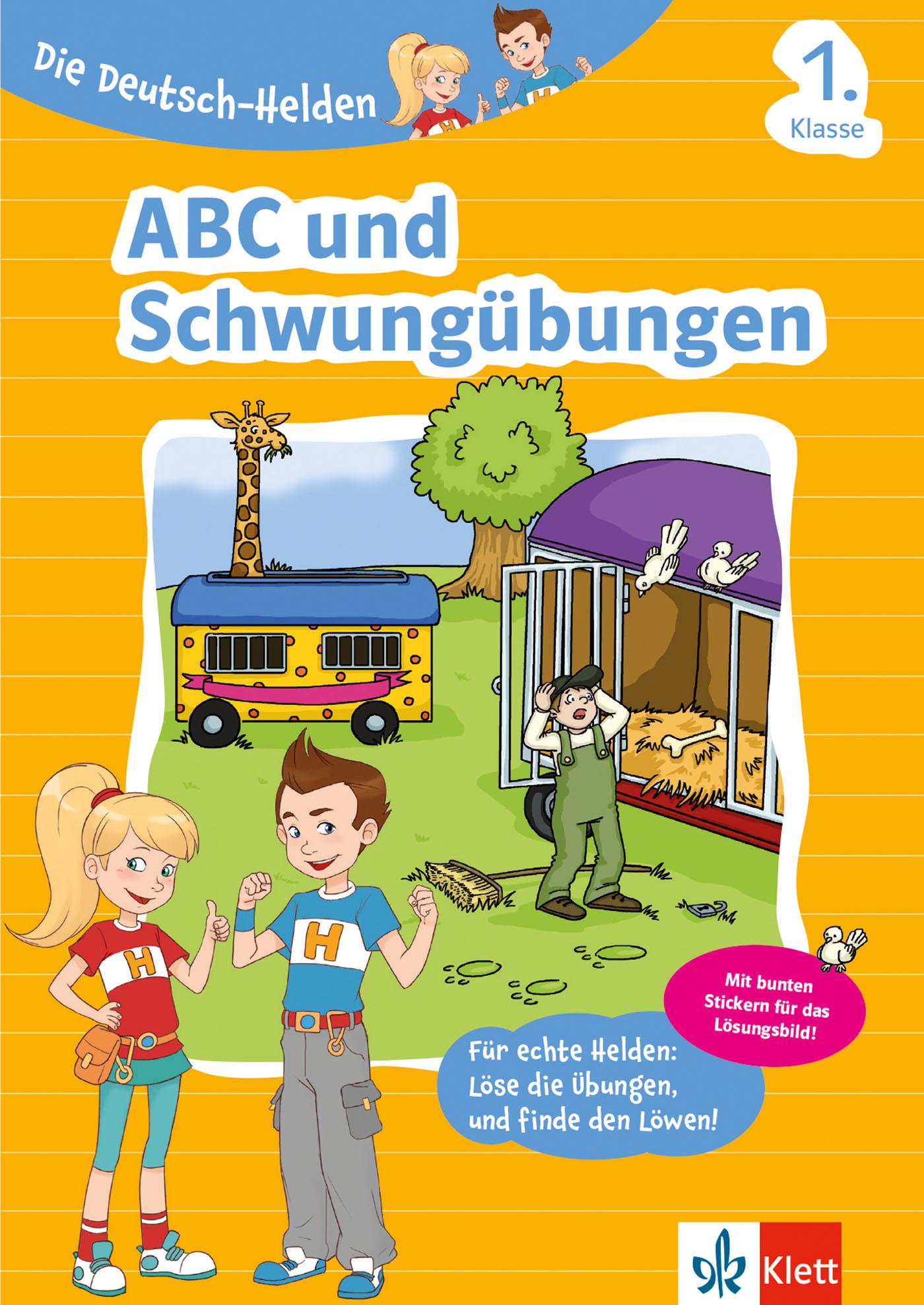 Buch - Klett Lerntraining - Die Deutsch-Helden ABC und Schwungübungen 1. Klasse