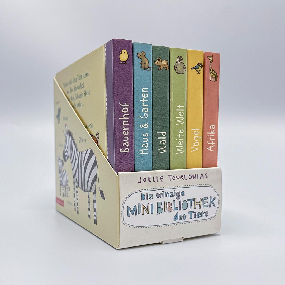 Produktbild Die winzige Mini-Bibliothek der Tiere - 6 Mini-Pappbilderbücher im Schuber (Die große Mini-Bibliothek der Wörter) 2 von 14