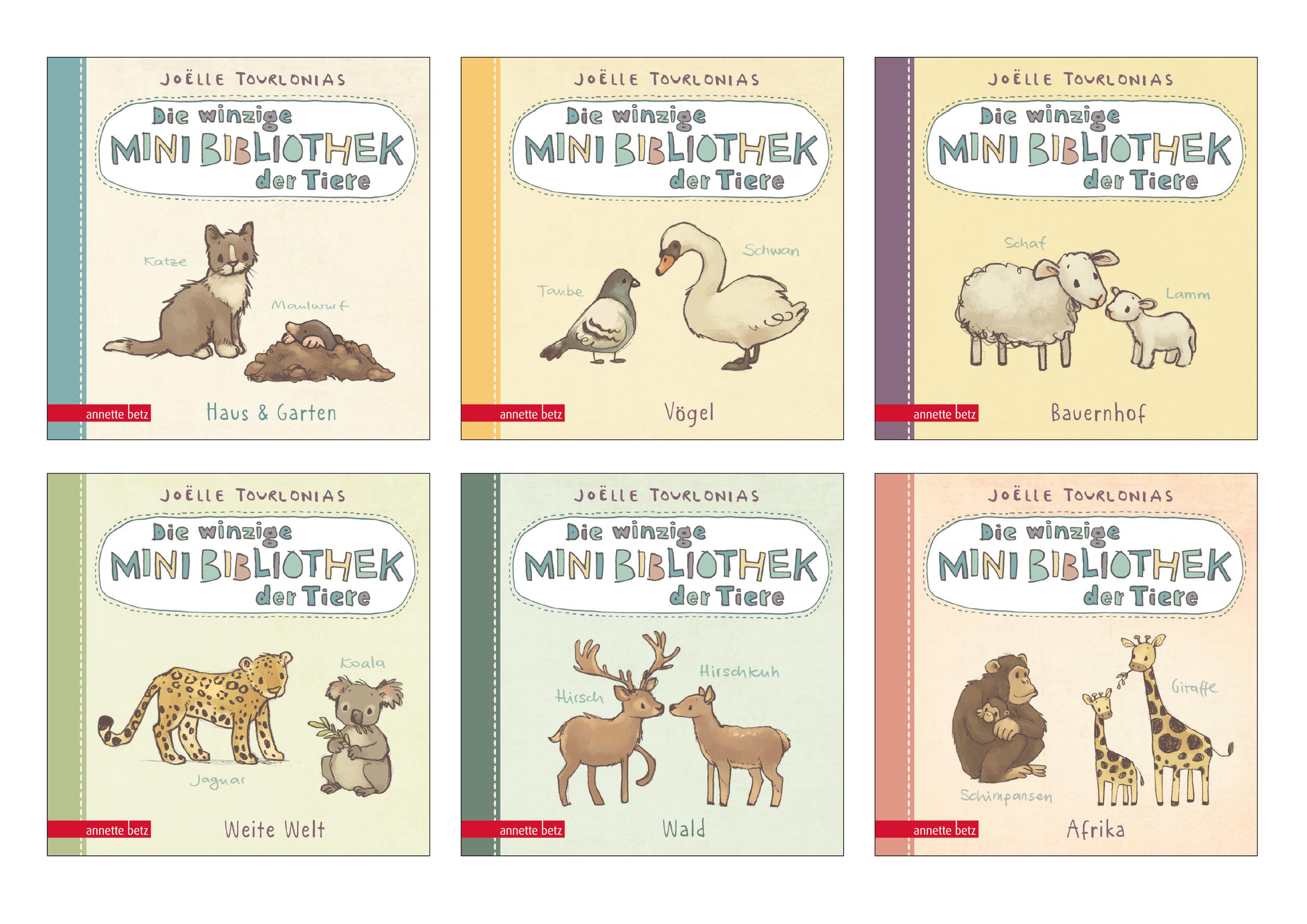 Produktbild Die winzige Mini-Bibliothek der Tiere - 6 Mini-Pappbilderbücher im Schuber (Die große Mini-Bibliothek der Wörter) 13 von 14