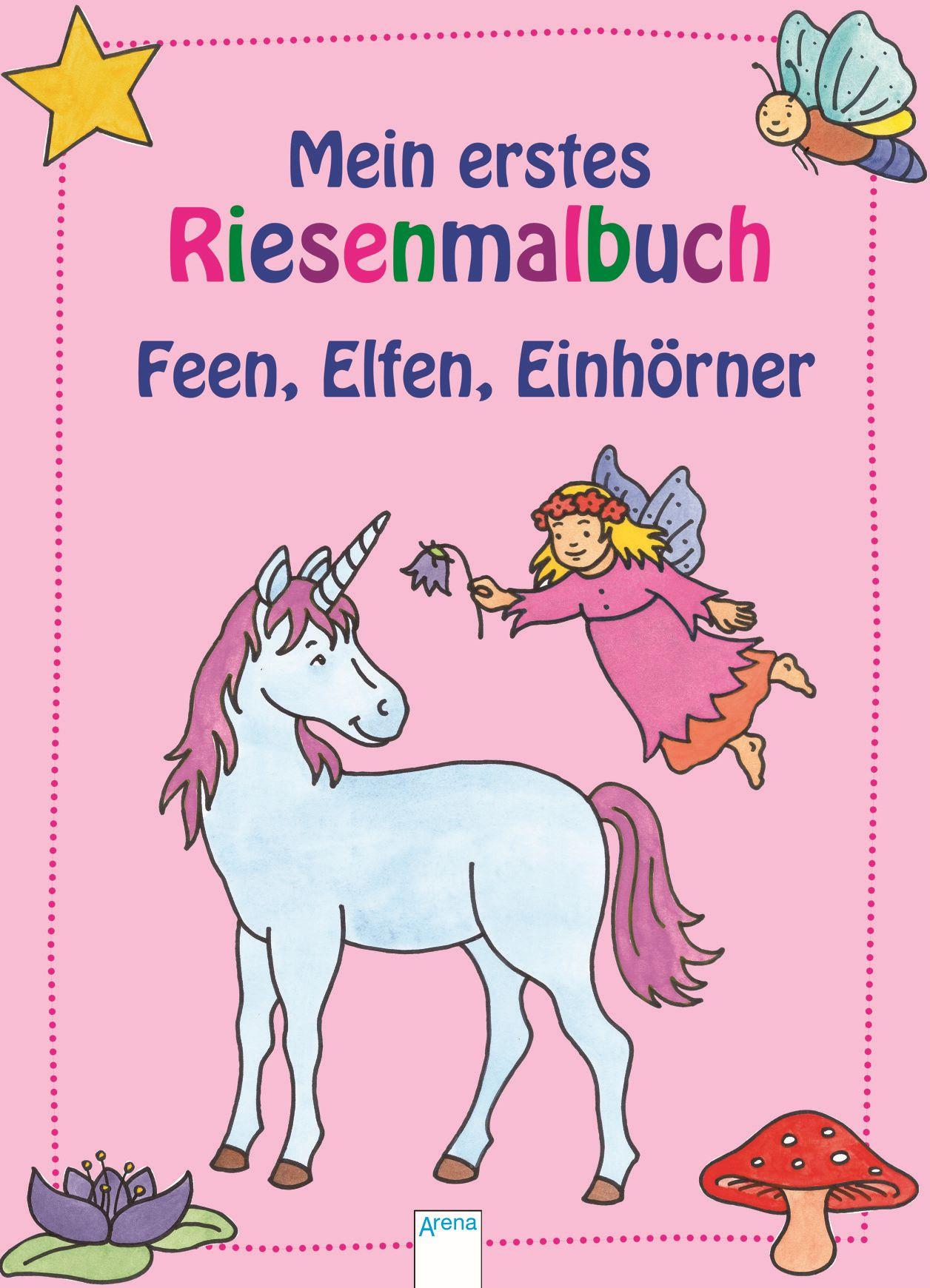 Produktbild Buch - ARENA - Mein erstes Riesenmalbuch - Feen, Elfen, Einhörner 2 von 2