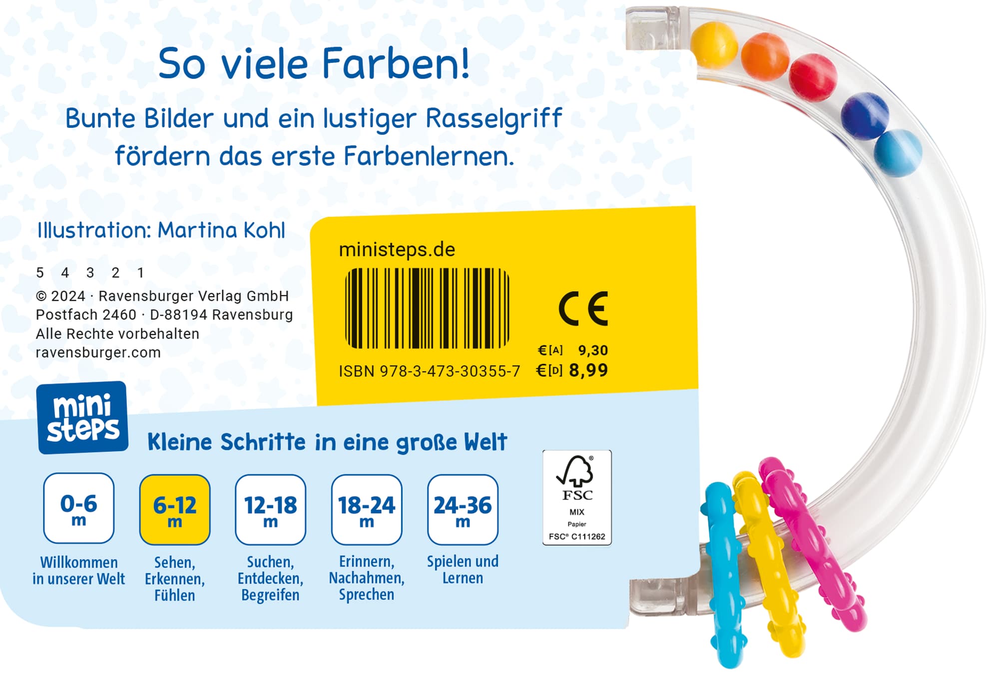 Produktbild ministeps: Mein buntes Rasselbuch 5 von 6