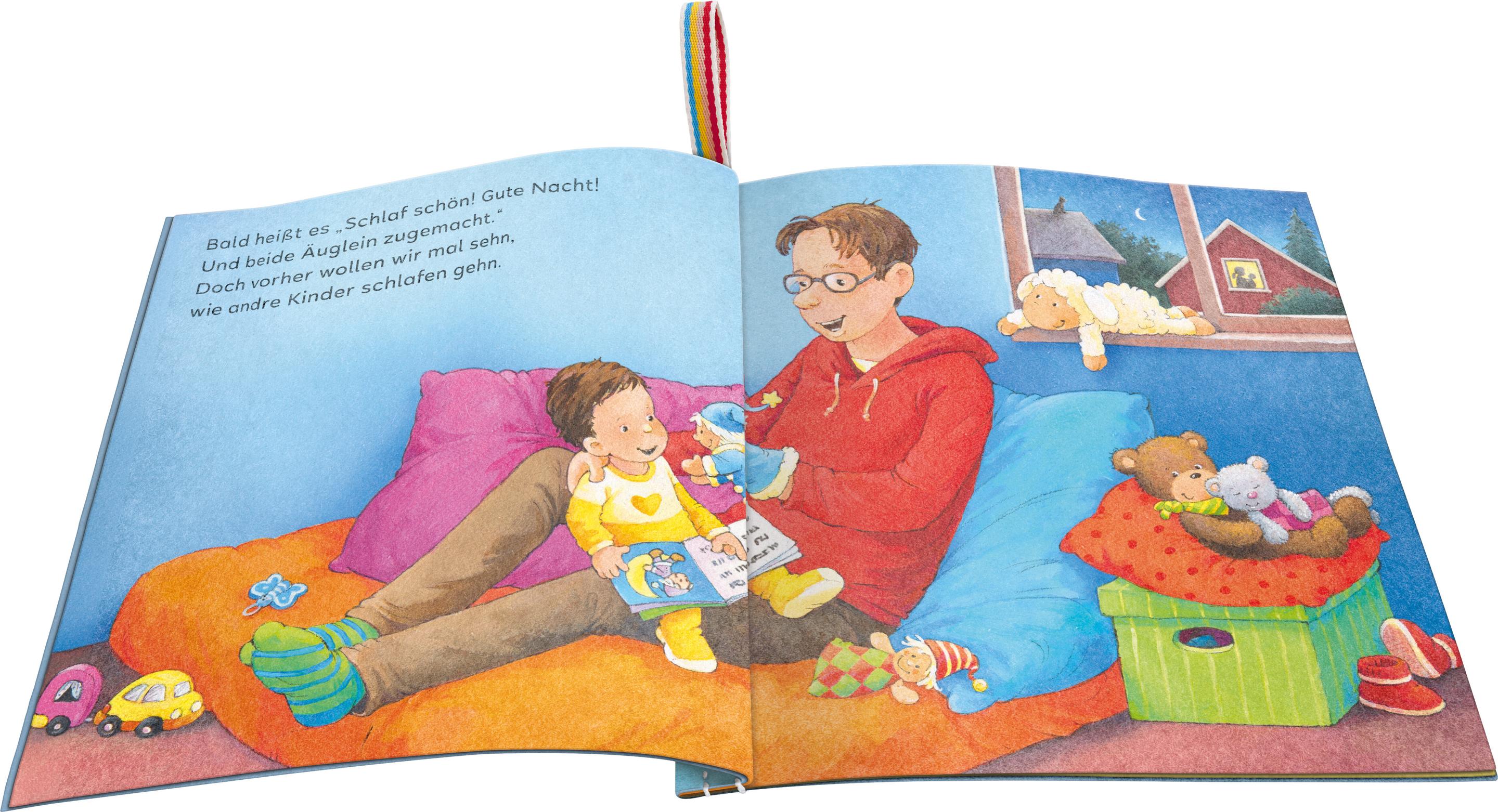 Produktbild Mein Knuddel-Knautsch-Buch: Wenn kleine Kinder müde sind; weiches Stoffbuch, waschbares Badebuch, Babyspielzeug ab 6 Monate 3 von 3