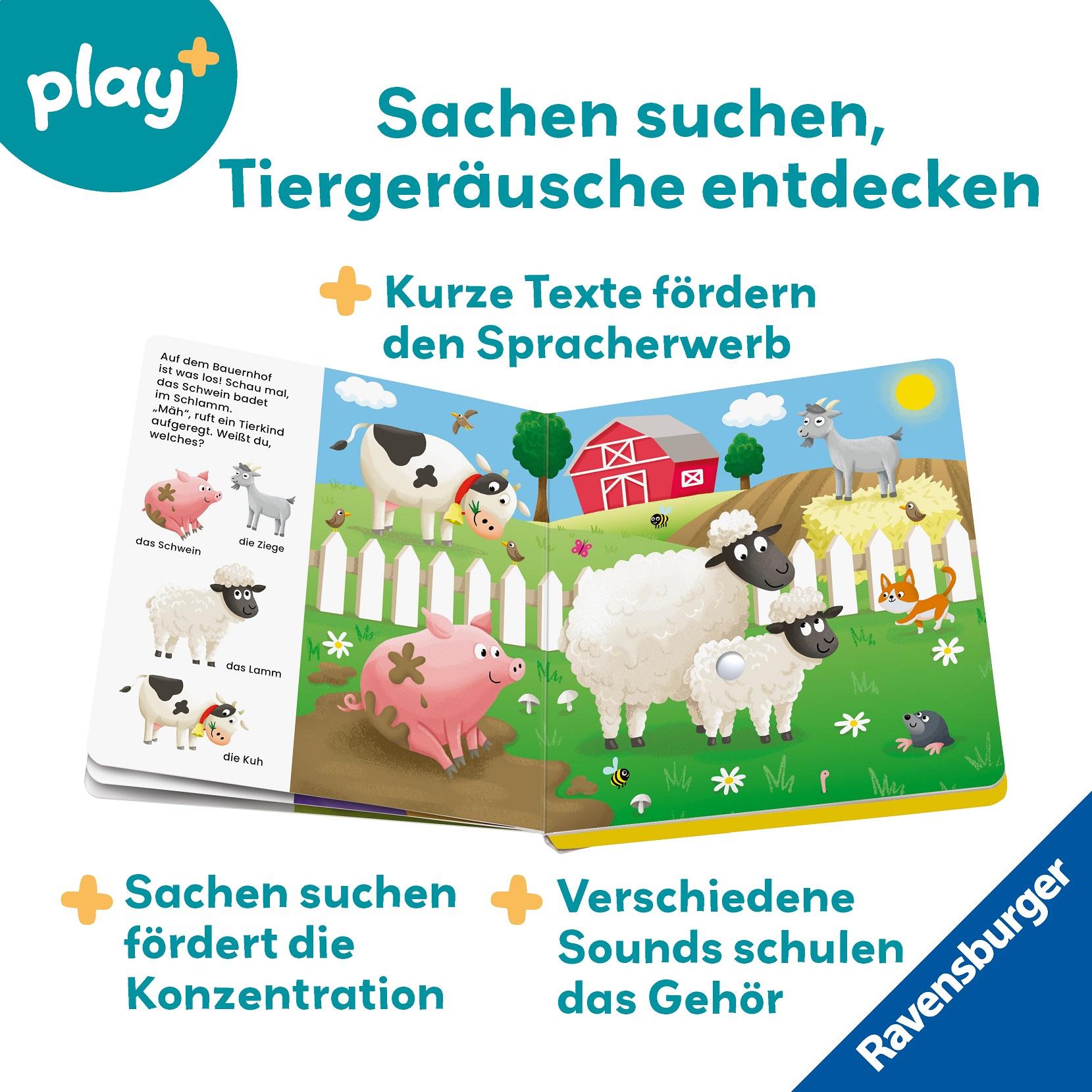 Produktbild Ravensburger Play+ Mein allererstes Soundbuch: Tierkinder (Sachen suchen und hören) 4 von 7