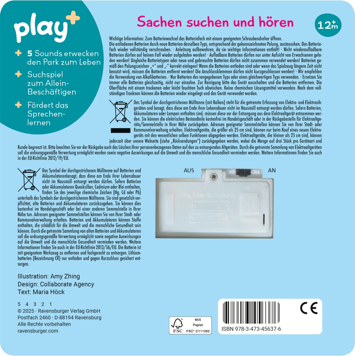 Produktbild Play+ Mein allererstes Soundbuch Im Park - ab 12 Monate 6 von 6
