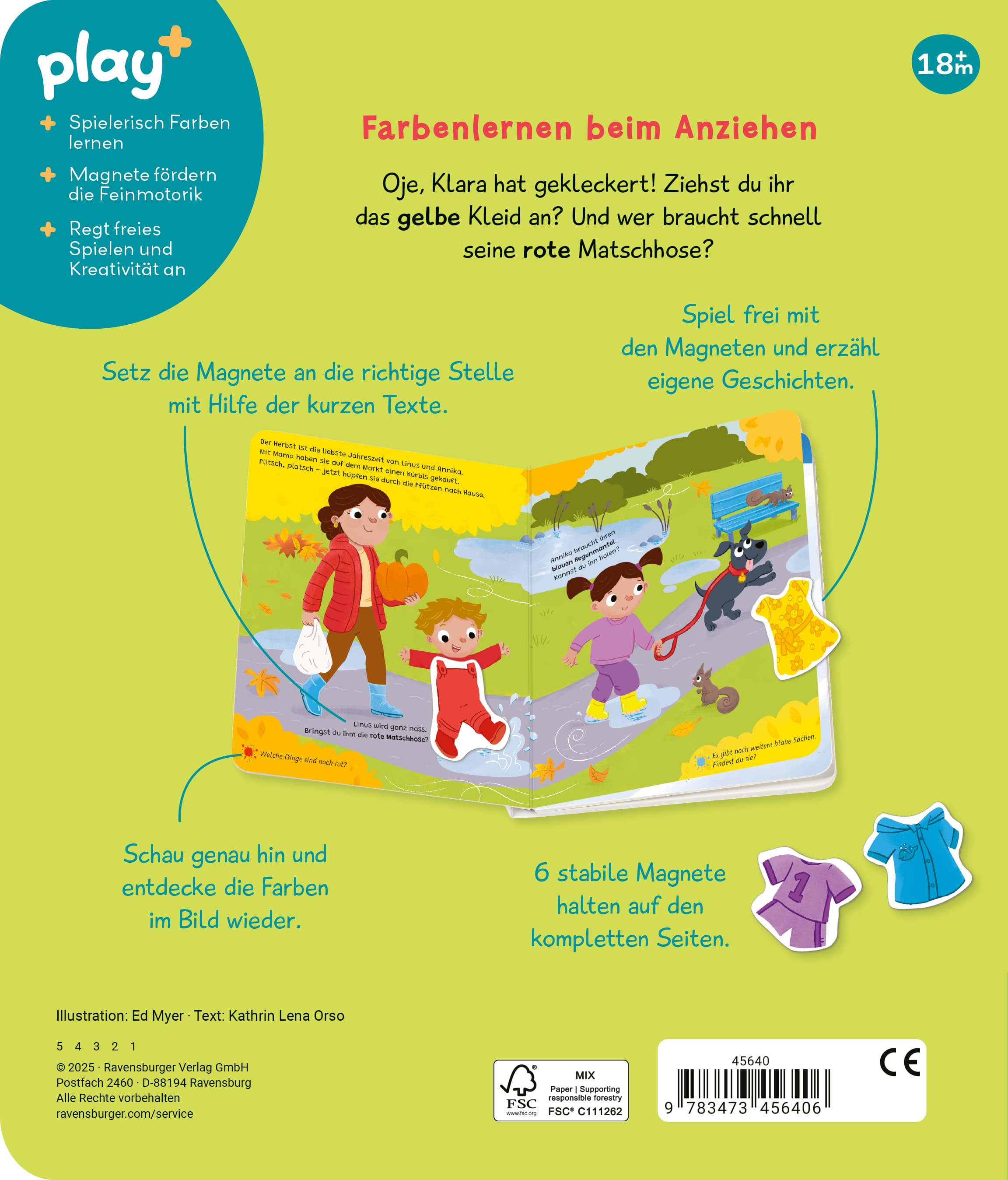 Produktbild Play+ Mein Spiel mit-Magnetbuch Komm, wir lernen die Farben - ab 18 Monate 7 von 7