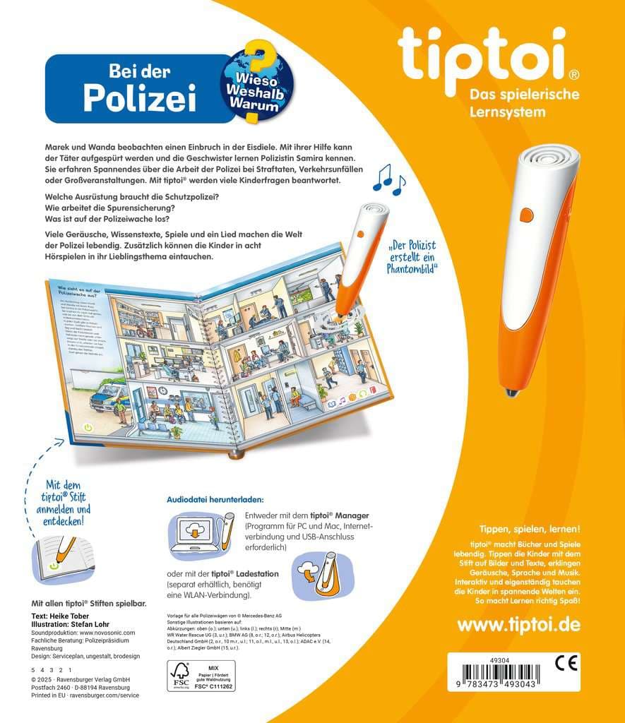 Produktbild Ravensburger tiptoi - Wieso? Weshalb? Warum? - Bei der Polizei 4 von 4
