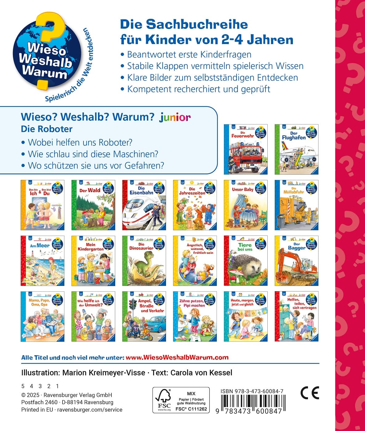 Produktbild Wieso? Weshalb? Warum? junior, Band 78 - Die Roboter 3 von 3