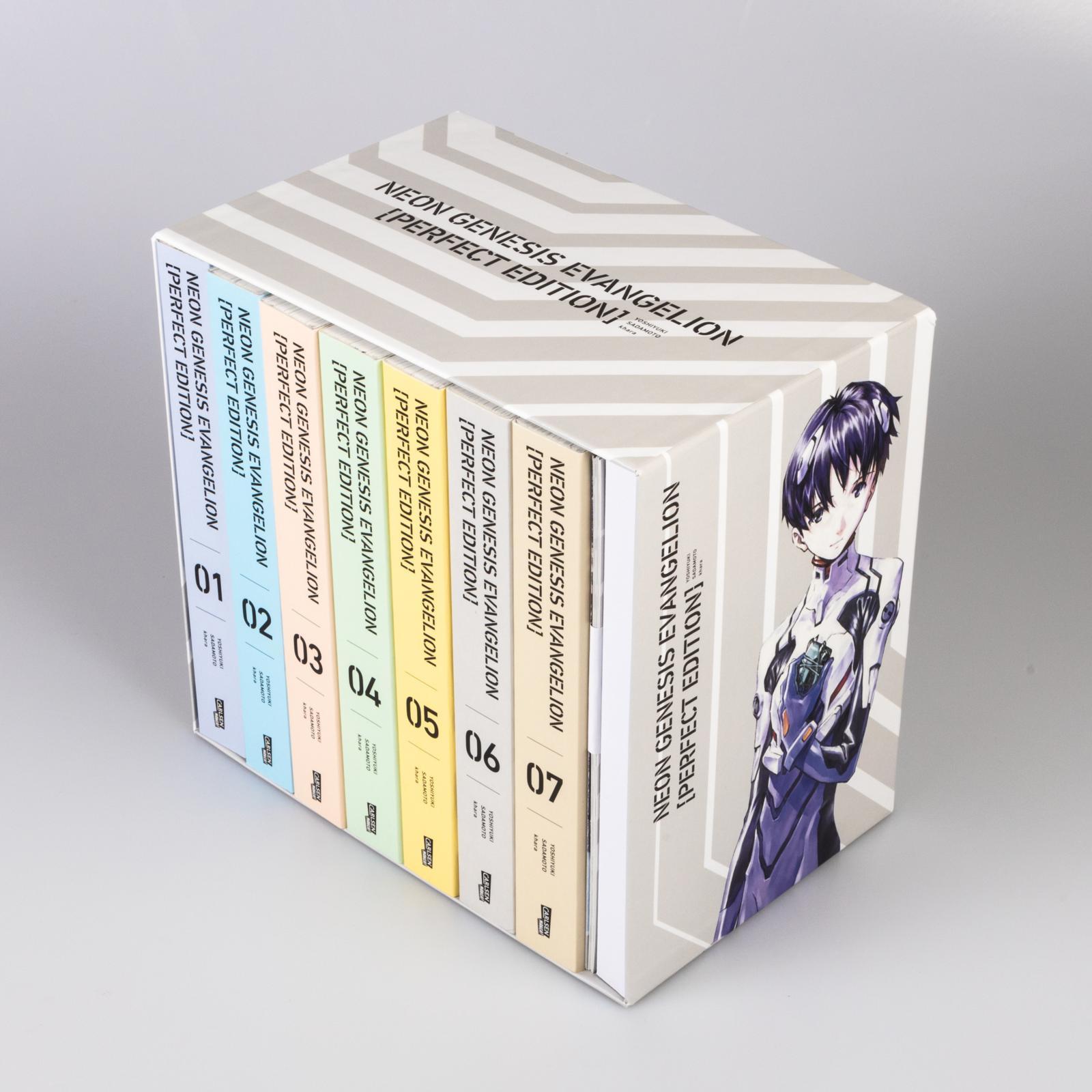 Produktbild Neon Genesis Evangelion – Perfect Edition, Bände 1-7 im Sammelschuber mit Extras 2 von 6