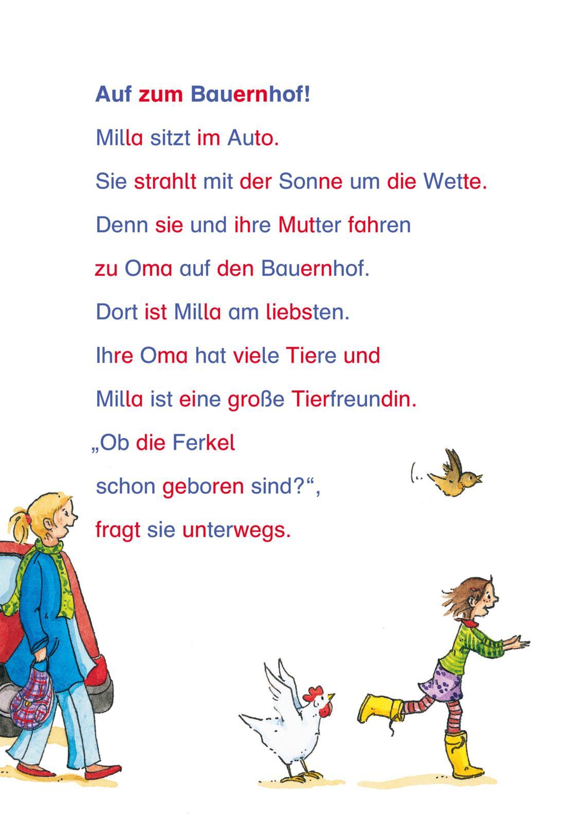 Produktbild LESEMAUS zum Lesenlernen Sammelbände: Die schönsten Bauernhoftier-Silben-Geschichten 3 von 3