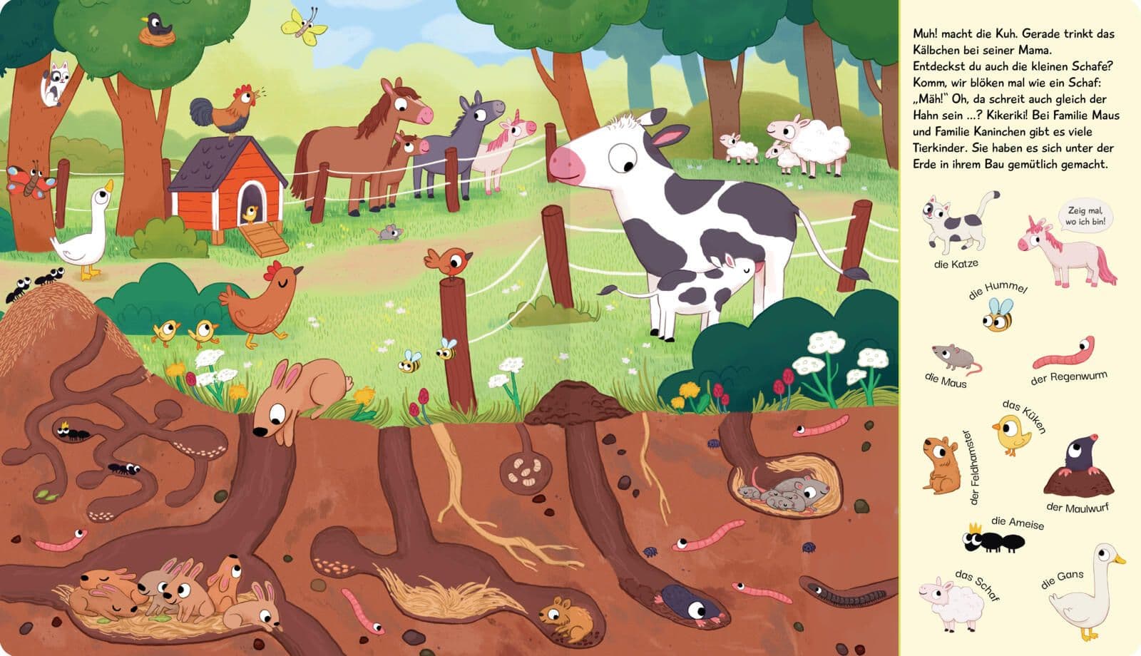 Mein lustiges Mitmach-Wimmelbuch: Tierfamilien