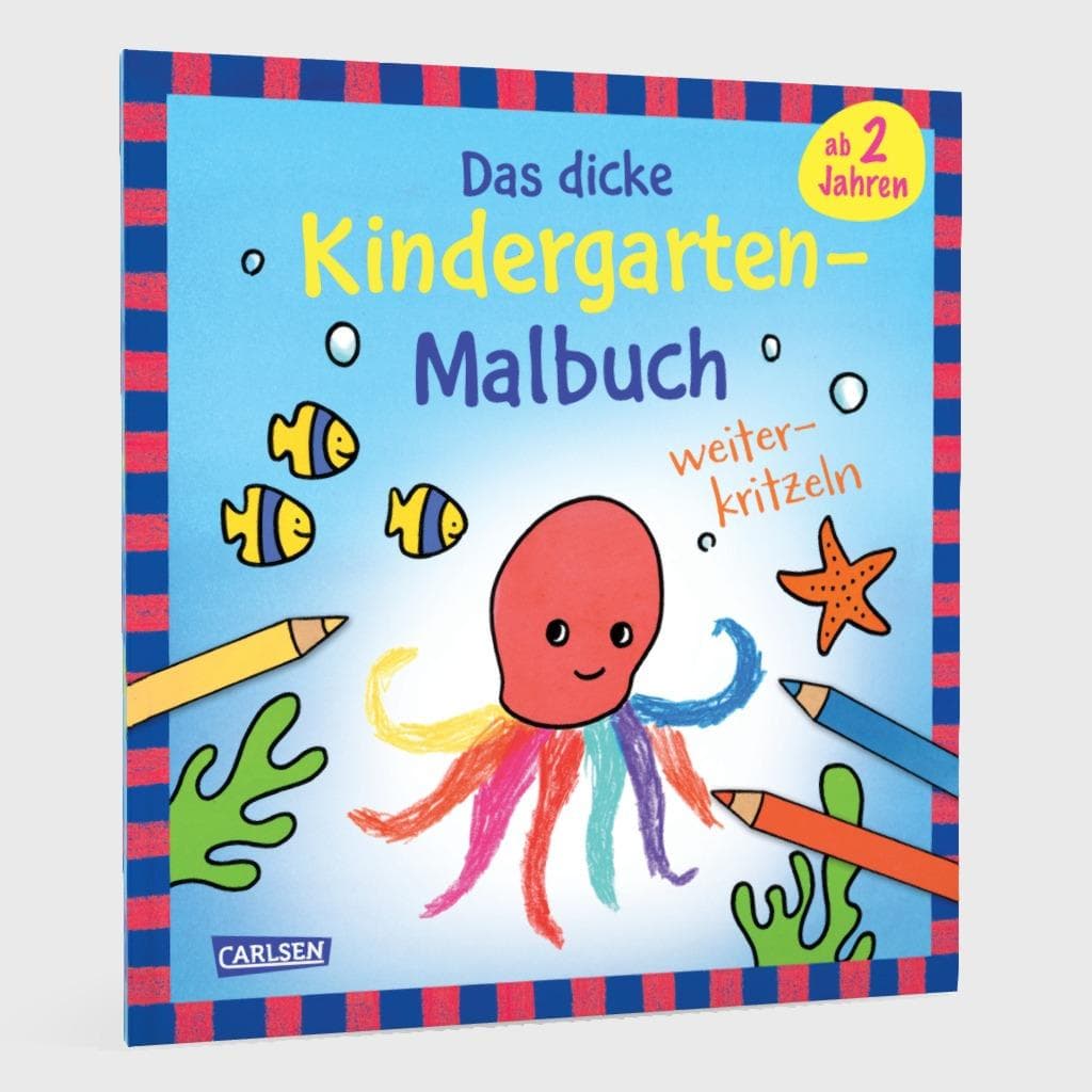 Produktbild Ausmalbilder für Kita-Kinder: Das dicke Kindergarten-Malbuch: Weiterkritzeln 4 von 4
