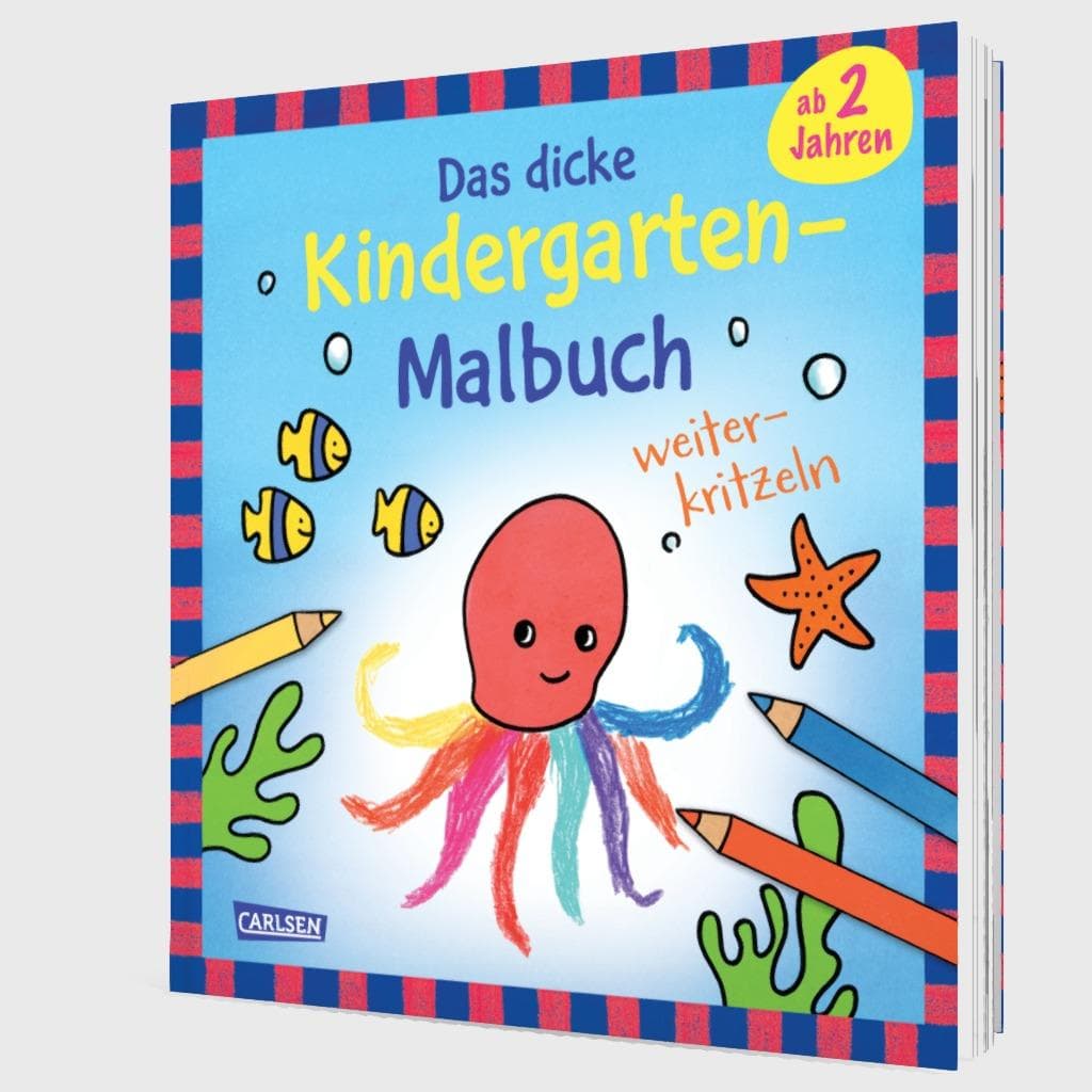 Produktbild Ausmalbilder für Kita-Kinder: Das dicke Kindergarten-Malbuch: Weiterkritzeln 3 von 4