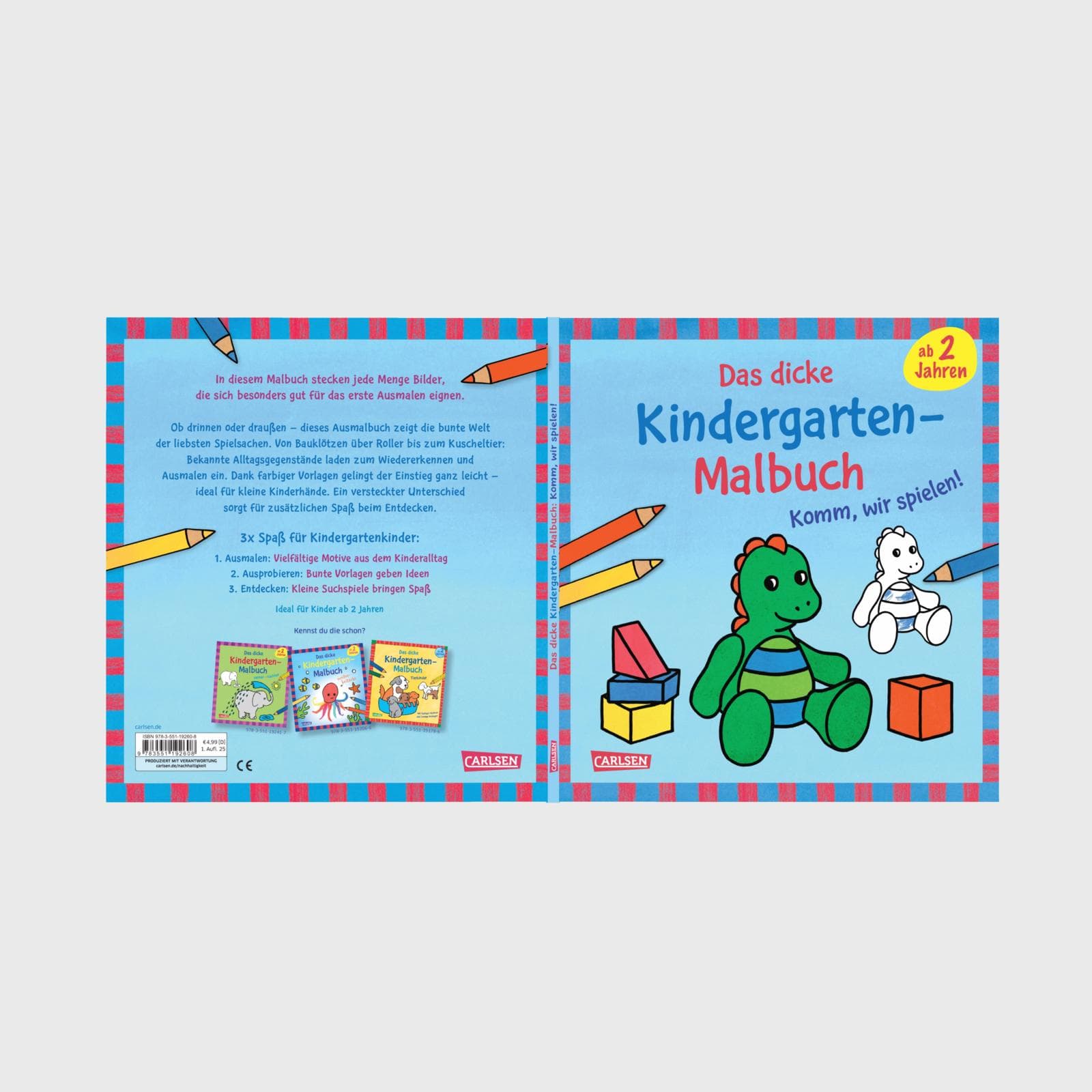 Produktbild Ausmalbilder für Kita-Kinder: Das dicke Kindergarten-Malbuch: Komm, wir spielen! 7 von 7