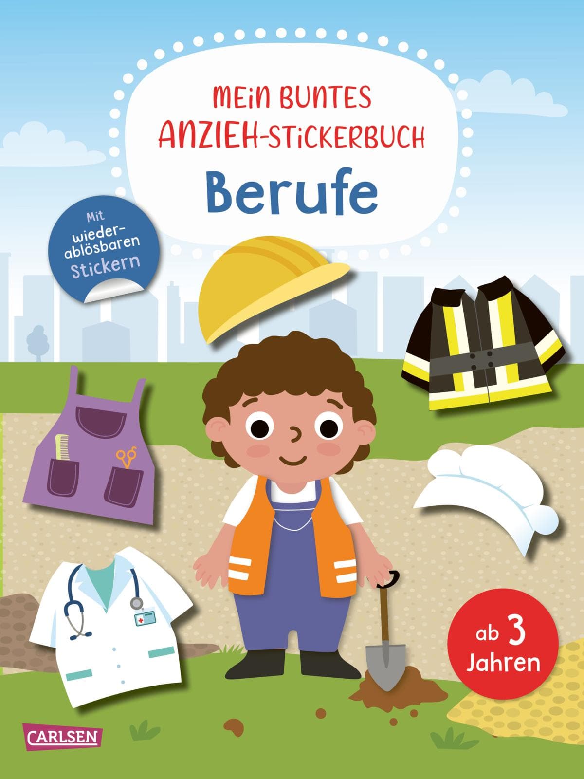 Mein buntes Anzieh-Stickerbuch: Berufe