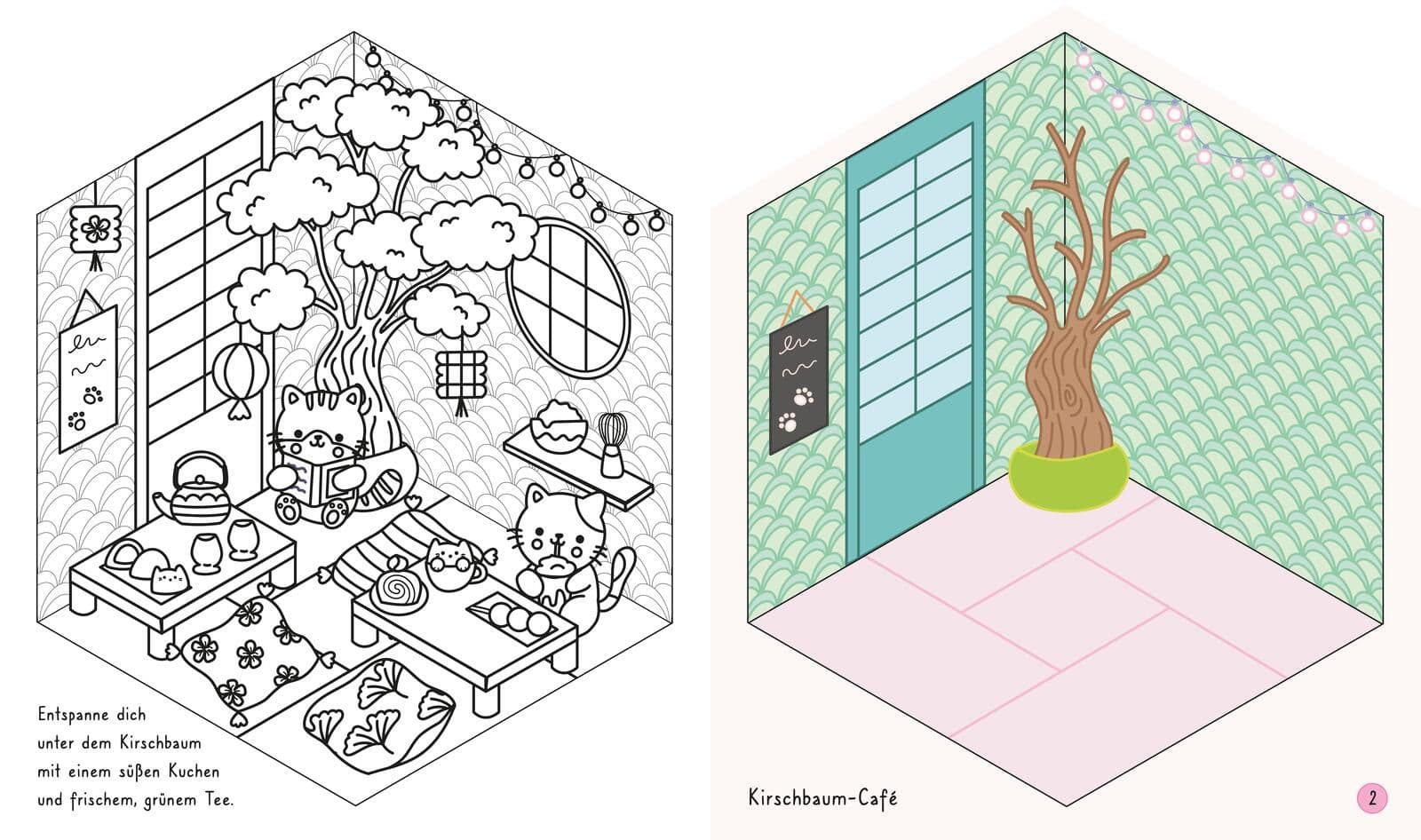 Mein süßes Stickerhaus: Cozy Cafés