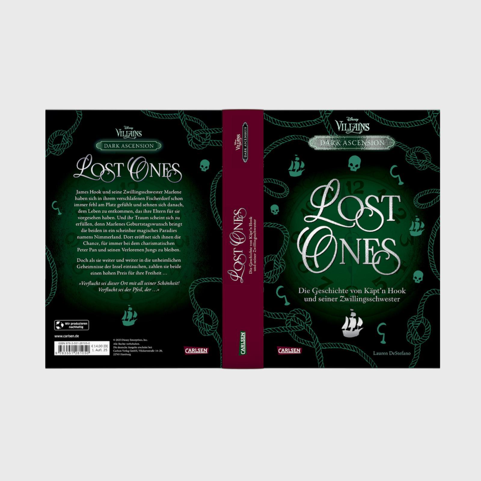 Produktbild Disney Villains – Dark Ascension 2: LOST ONES – Die Geschichte von Käpt'n Hook und seiner Zwillingsschwester 2 von 2