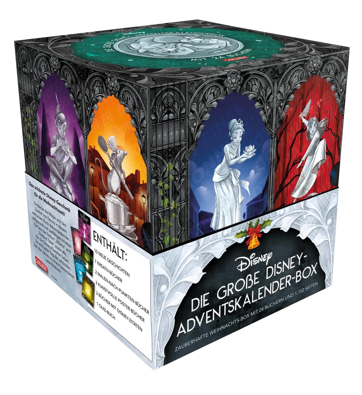 Die große Disney-Adventskalender-Box 2025 – Zauberhafte Weihnachts-Box mit 24 Büchern und 1.152 Seiten