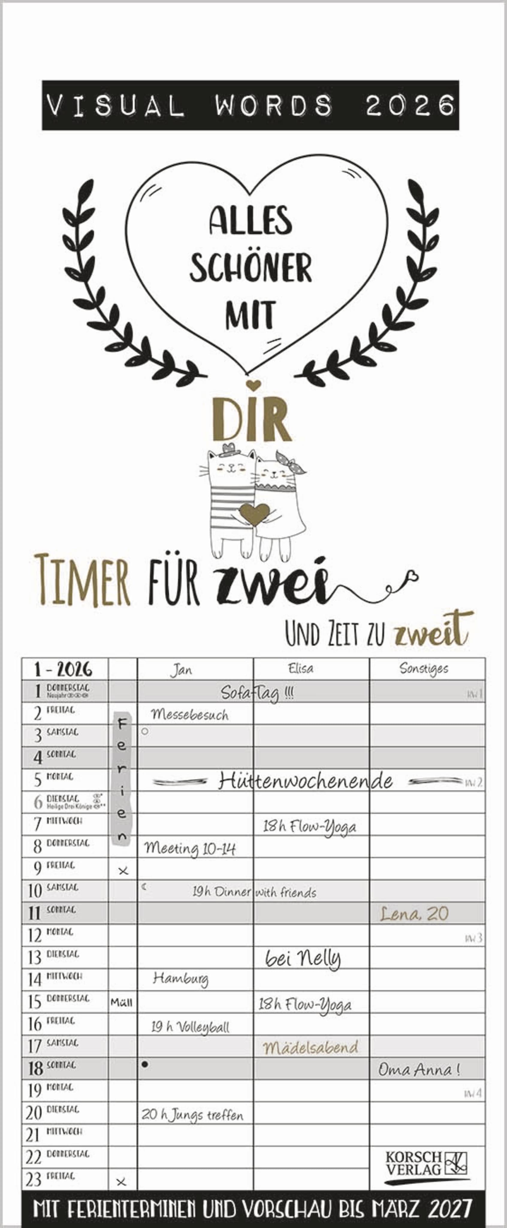 Visual Words Timer für 2 2026