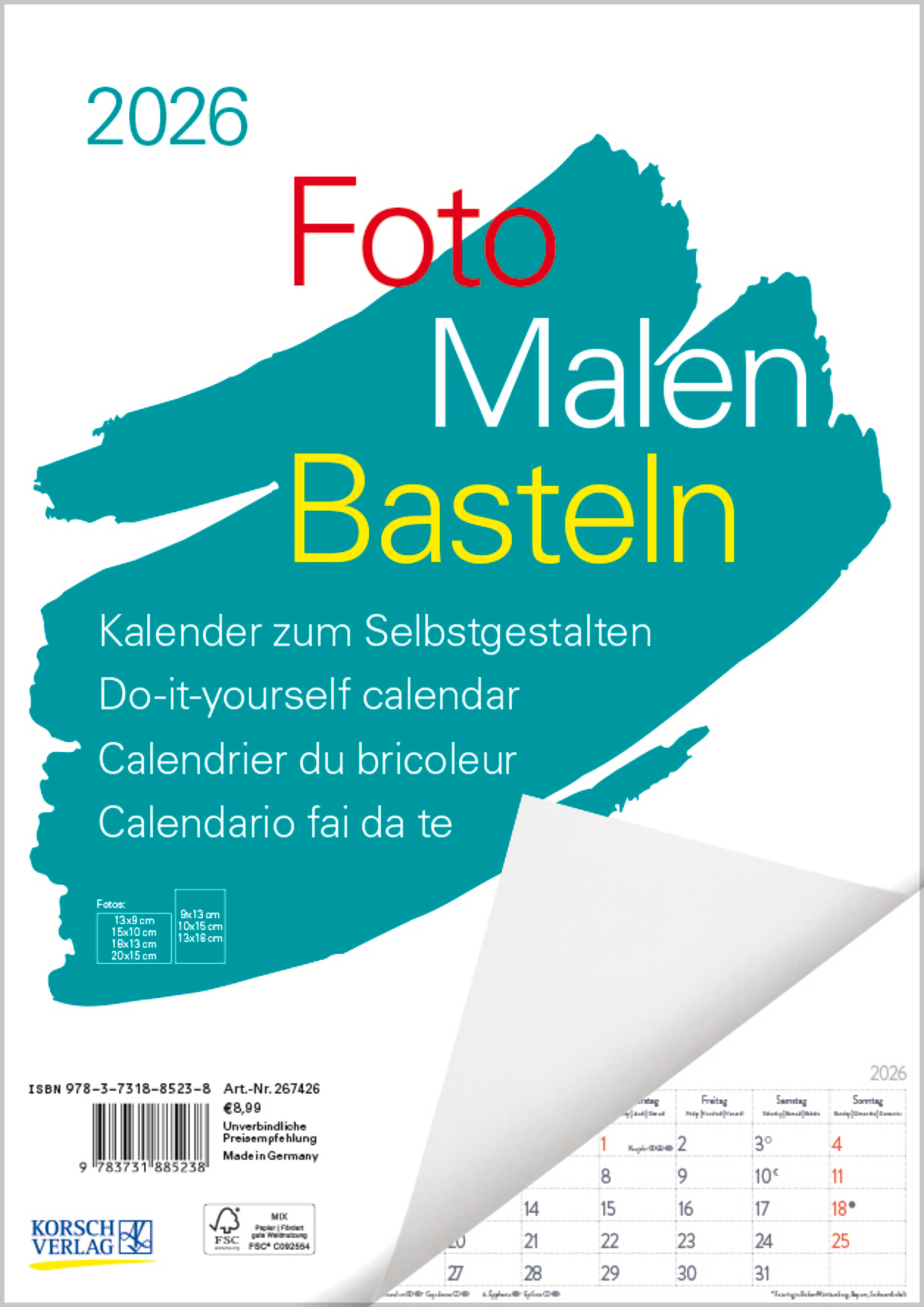 Foto-Malen-Basteln A4 weiß Notice 2026