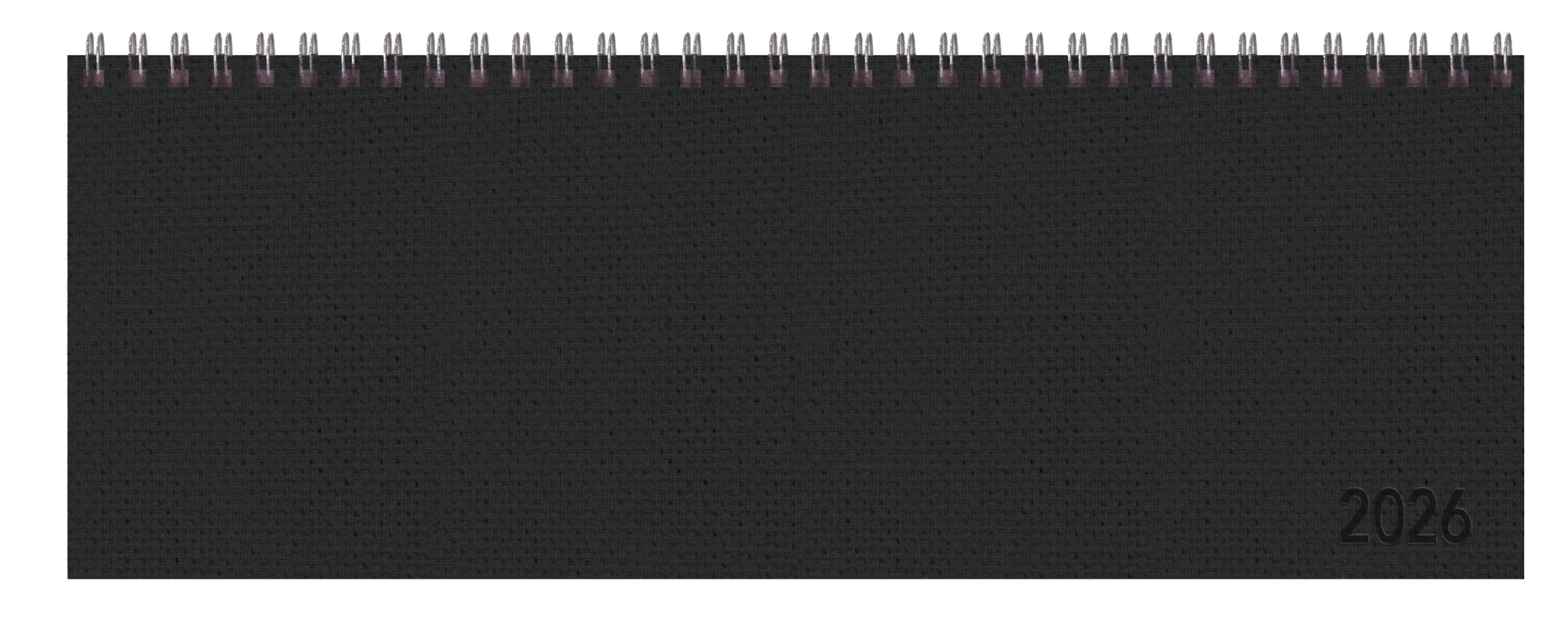 Tischkalender quer Professional Premium 2026 schwarz