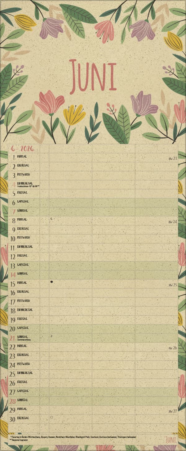 Produktbild Natural Art Timer für 2 Graspapier 2026 10 von 22