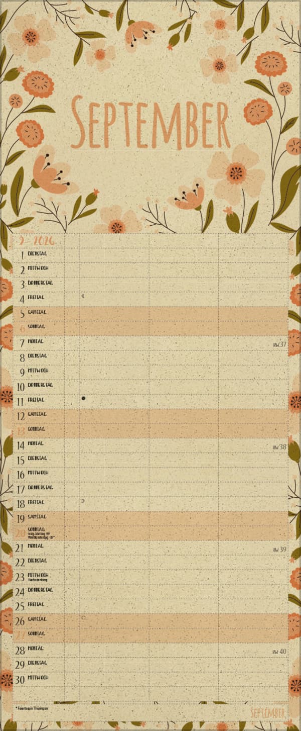 Produktbild Natural Art Timer für 2 Graspapier 2026 6 von 22