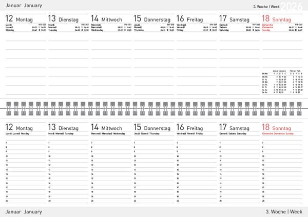 Produktbild Tischkalender Edition Natur Dschungel 2026 quer 3 von 5