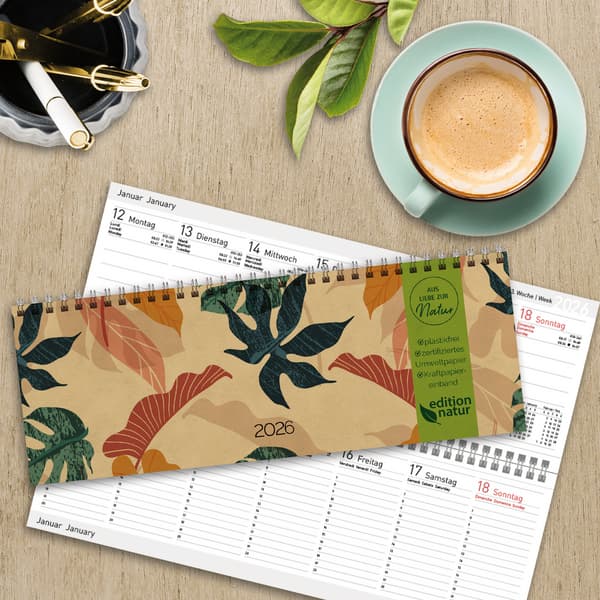 Produktbild Tischkalender Edition Natur Dschungel 2026 quer 2 von 5
