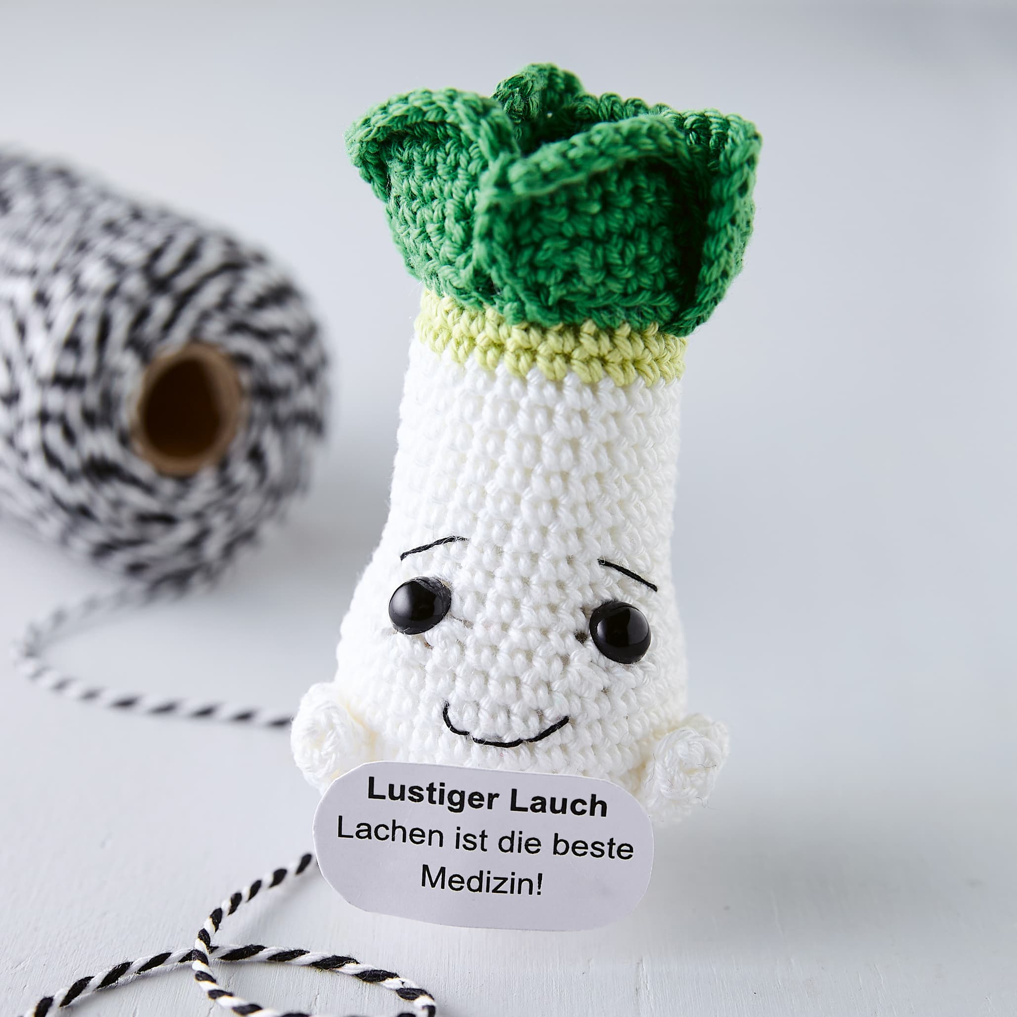 Produktbild Emotional Support Veggies. Kleine Häkelfiguren mit positiven Botschaften 3 von 6