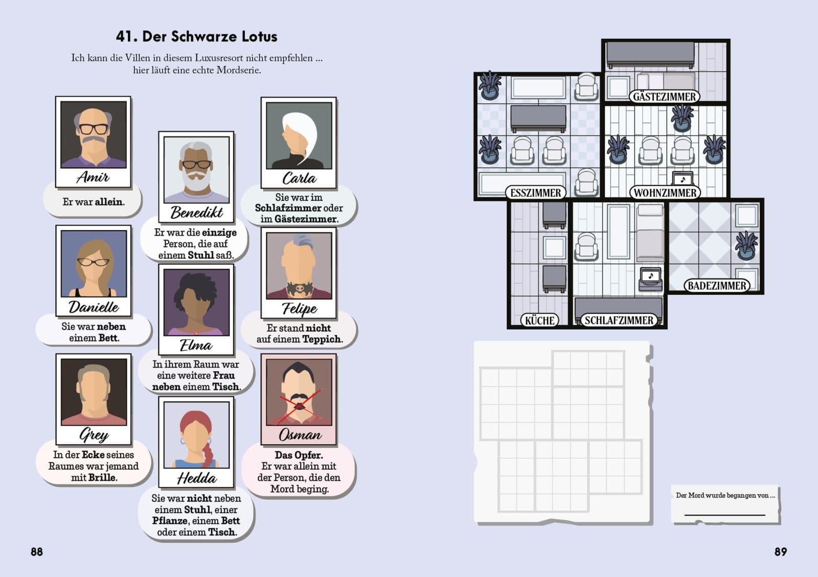Murdoku – 80 Logikrätsel rund um mysteriöse Mordfälle von Manuel Garand