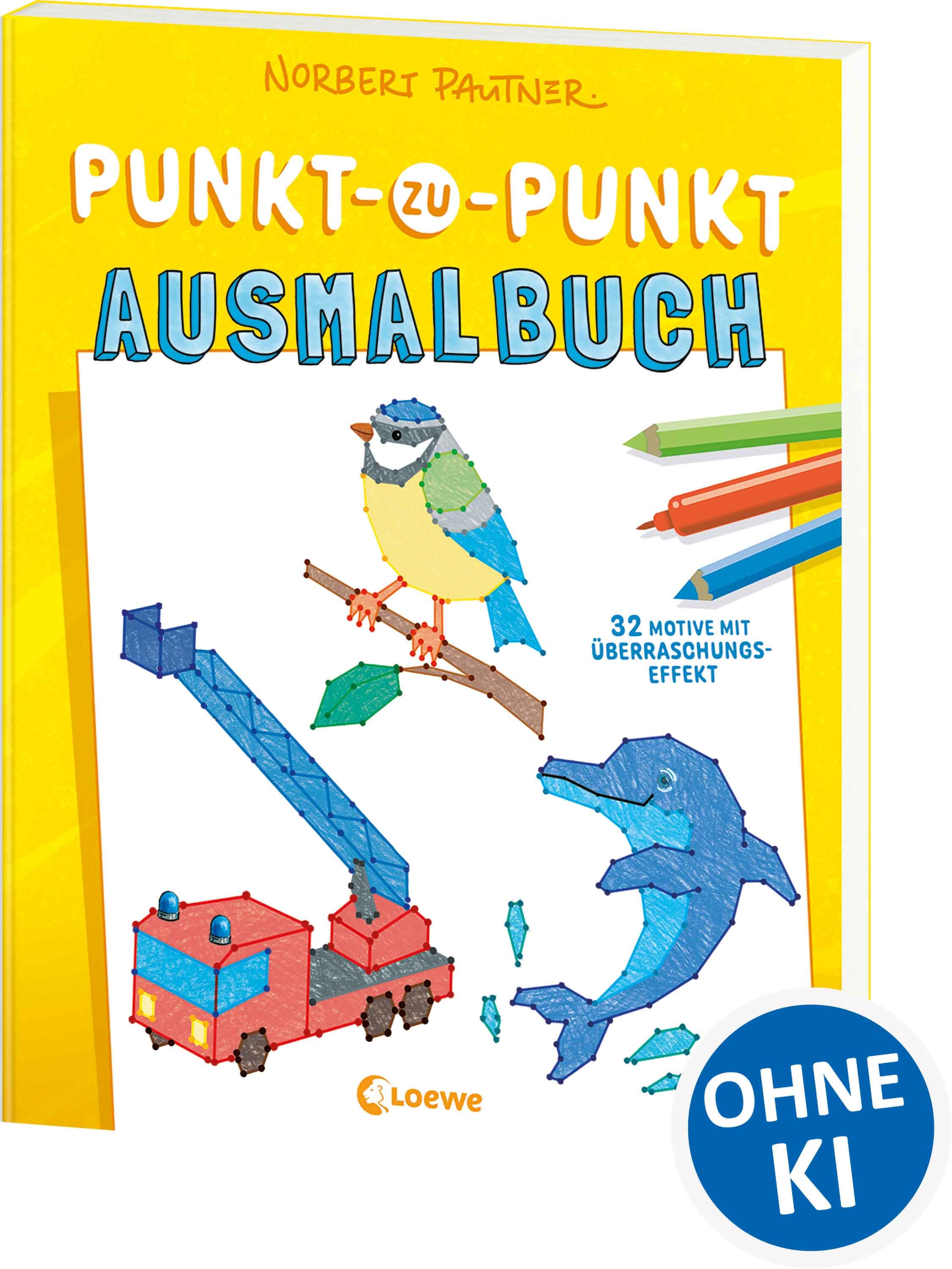 Punkt-zu-Punkt-Ausmalbuch (gelb)