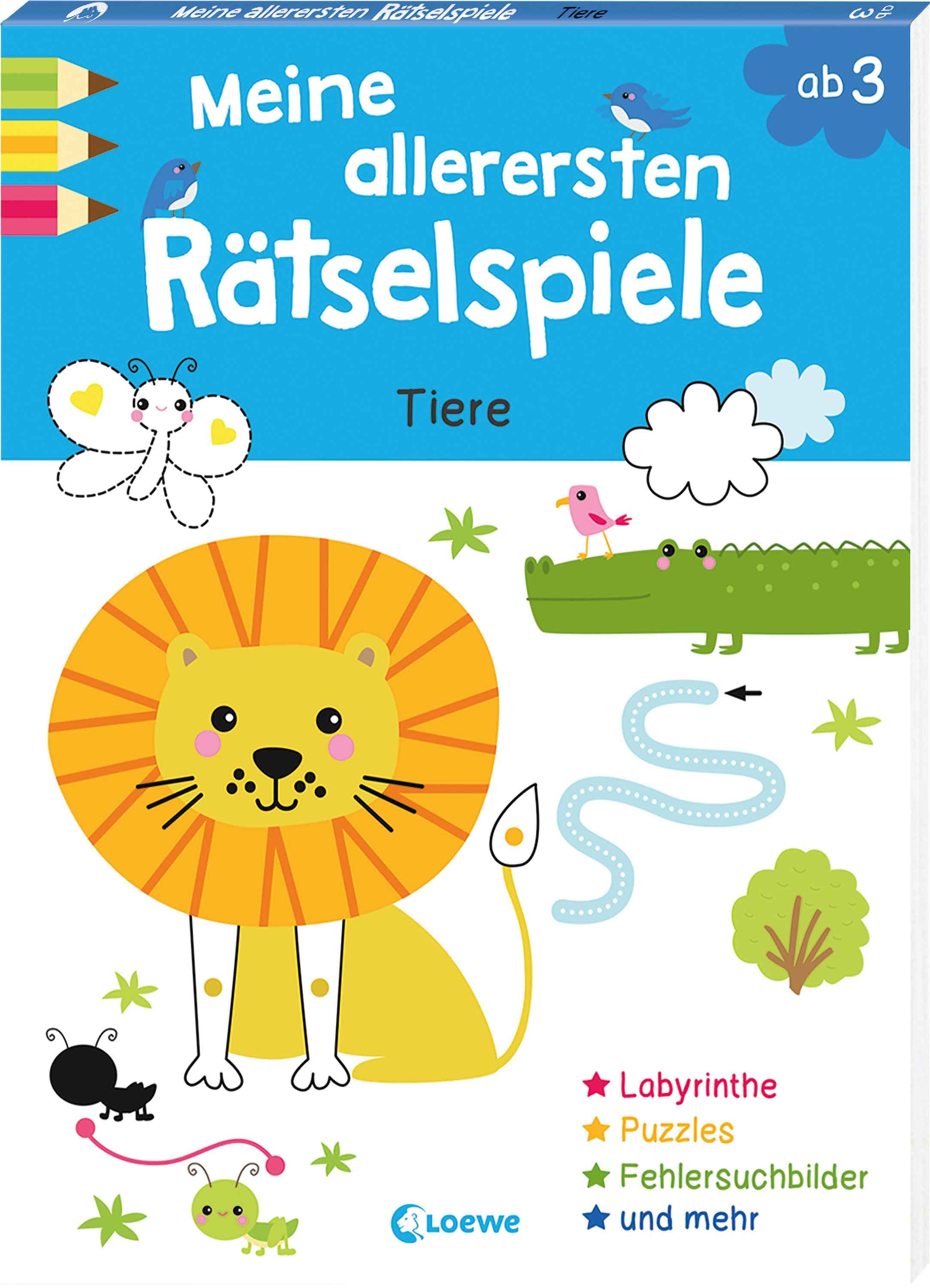 Meine allerersten Rätselspiele - Tiere