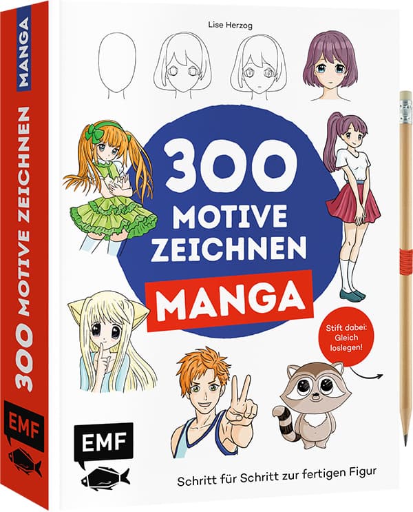 Produktbild 300 Motive zeichnen – Manga 2 von 9