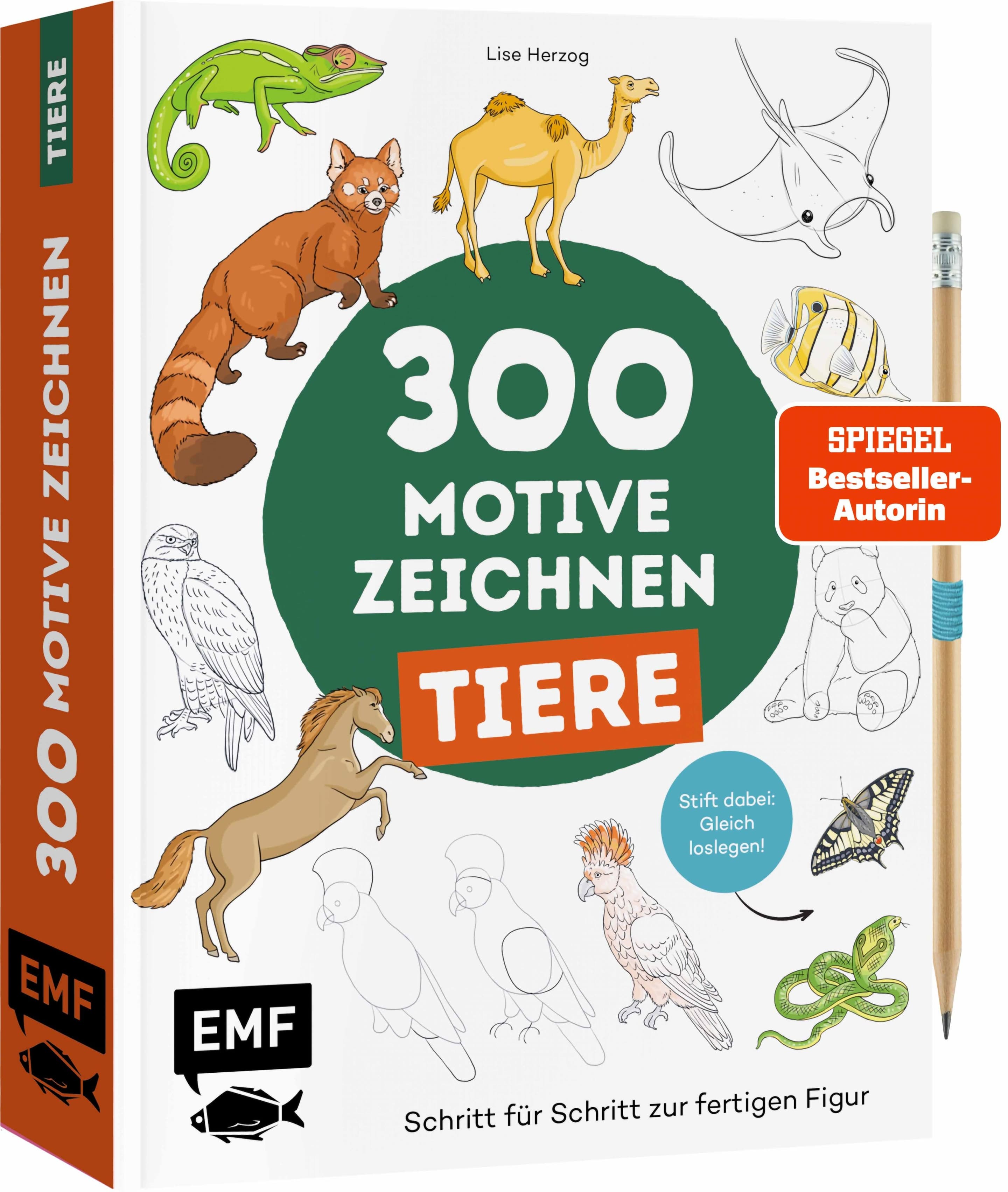 300 Motive zeichnen – Tiere
