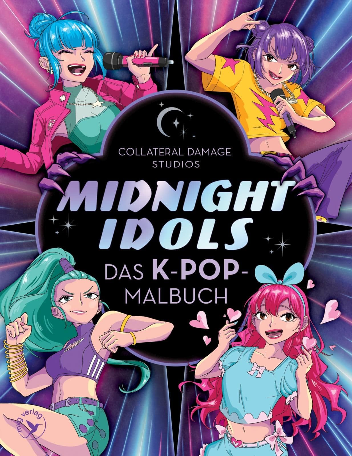 Midnight Idols – Das K-Pop-Malbuch mit 45 Fantasy-Illustrationen