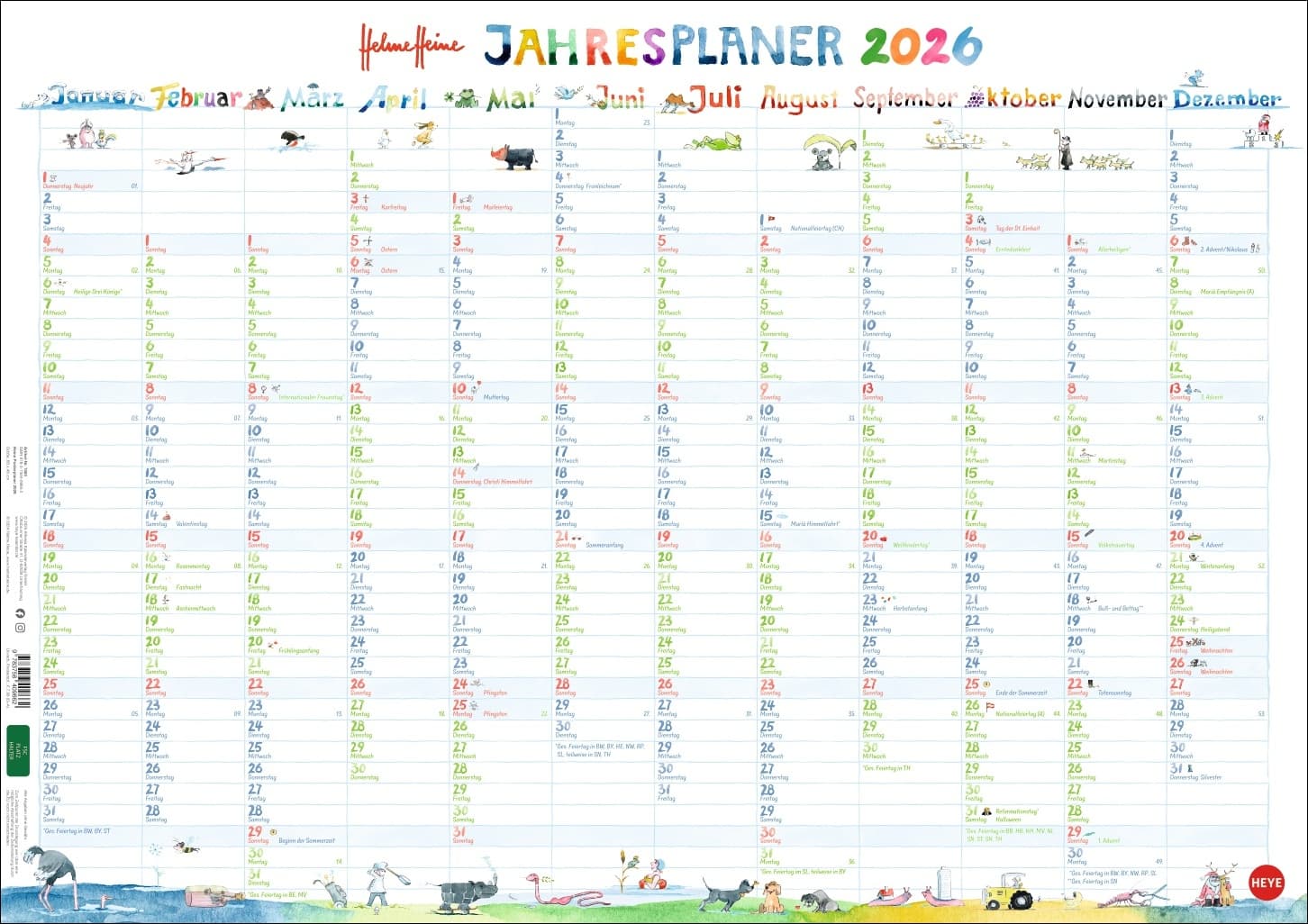 Helme Heine Posterplaner 2026