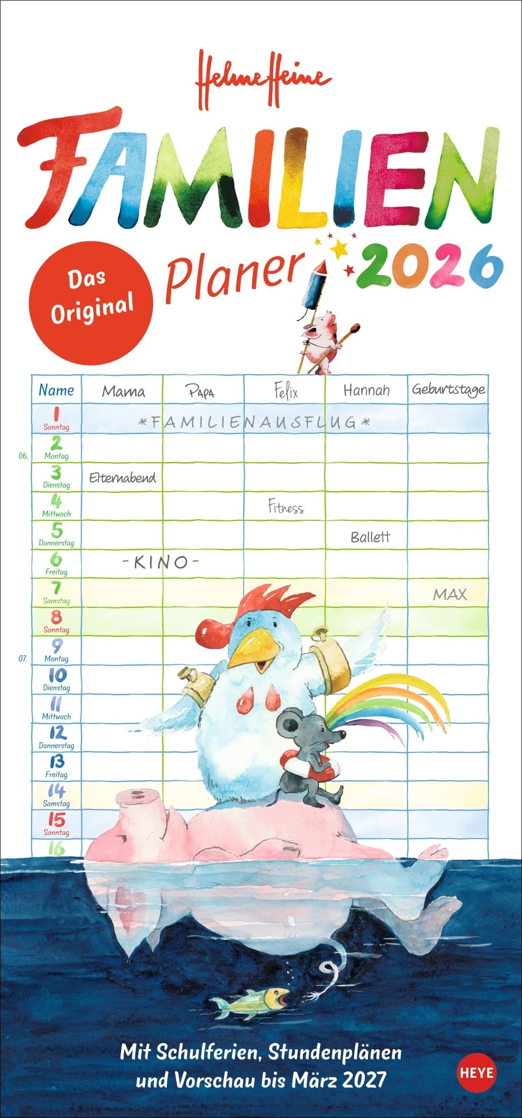 Helme Heine Familienplaner 2026