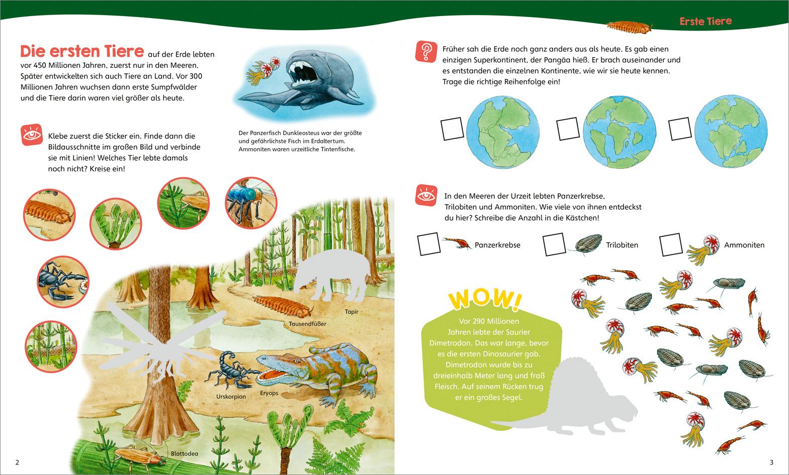 Produktbild WAS IST WAS Junior Mitmach-Heft Dinosaurier und Tiere der Urzeit 4 von 4