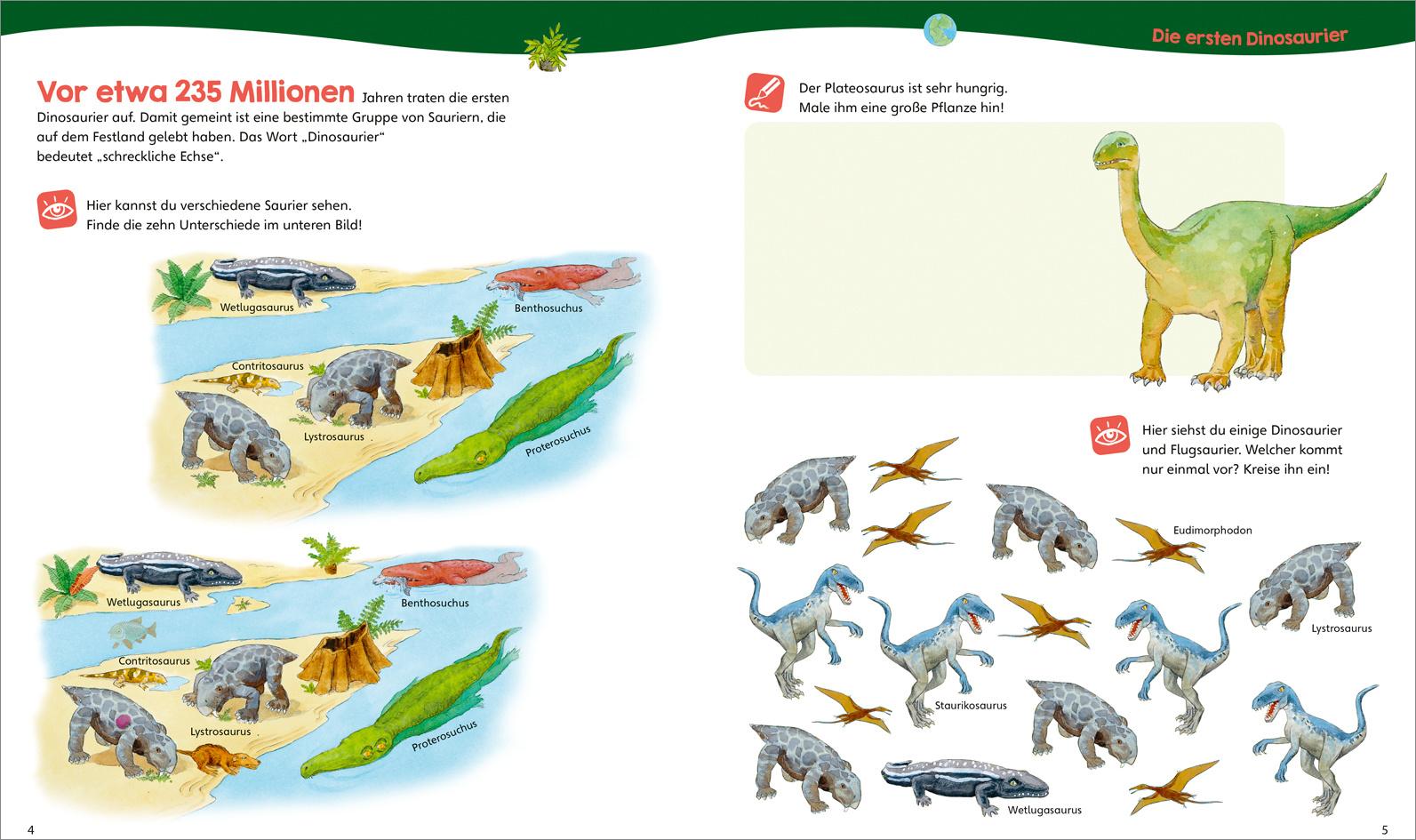 Produktbild WAS IST WAS Junior Mitmach-Heft Dinosaurier und Tiere der Urzeit 3 von 4