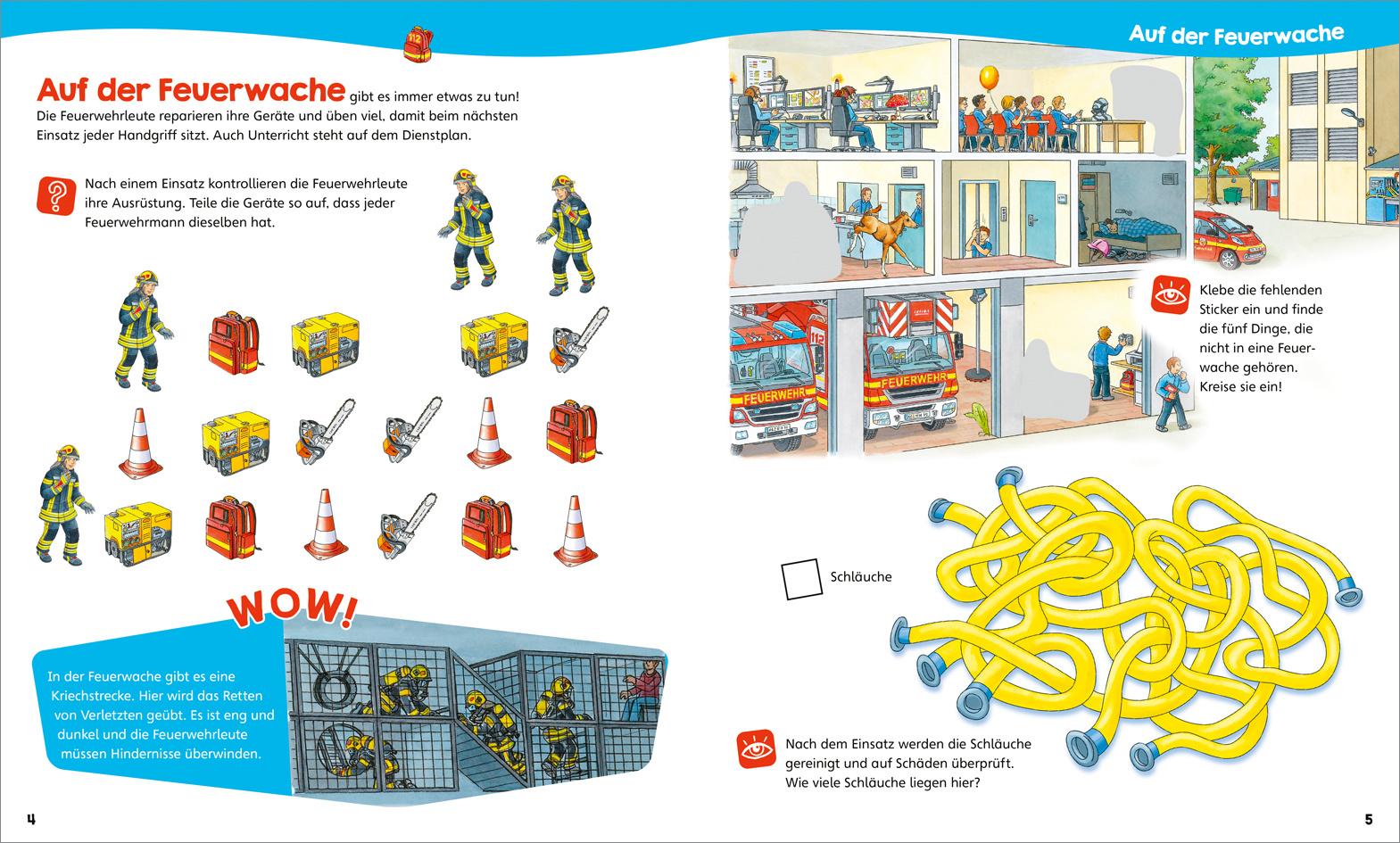 Produktbild WAS IST WAS Junior Mitmach-Heft Feuerwehr 4 von 4