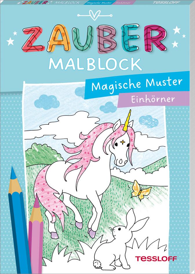 Zaubermalblock. Magische Muster. Einhörner Mit tollen Effekten