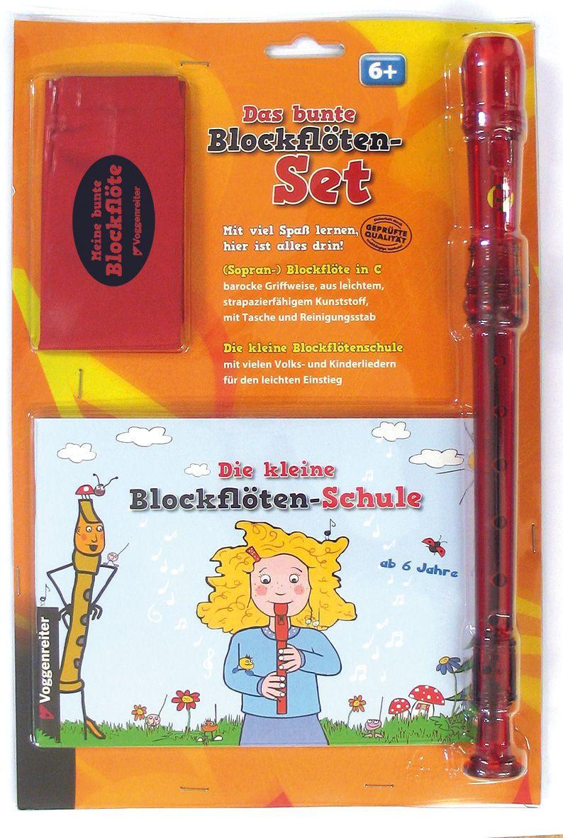 Voggenreiter - Das bunte Blockflöten-Set, barocke Griffweise für Kinder ab 6 Jahre