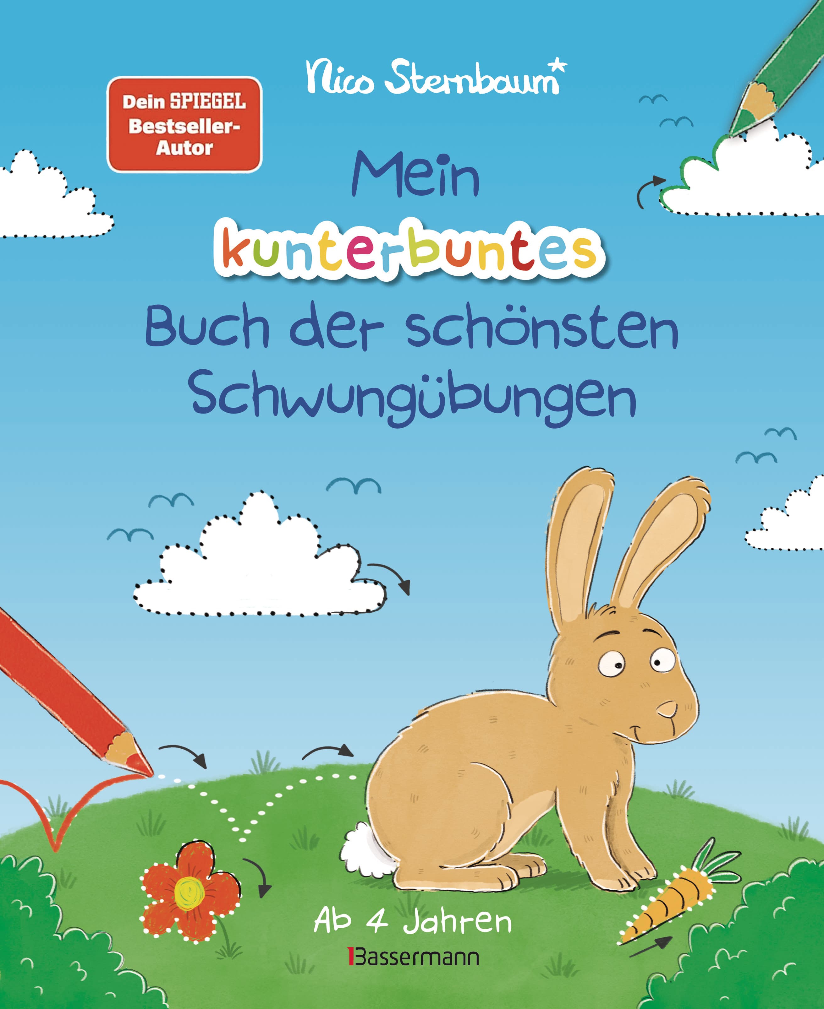 Mein kunterbuntes Buch der schönsten Schwungübungen. Schreibvorbereitung für Kindergarten, Vorschule und Grundschule. Ab 4 Jahre