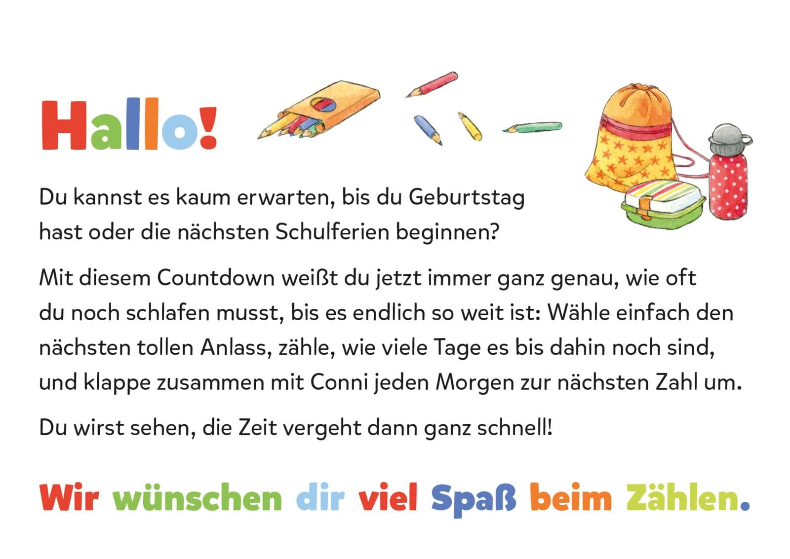 Produktbild Countdown für die Schule mit Conni 6 von 6