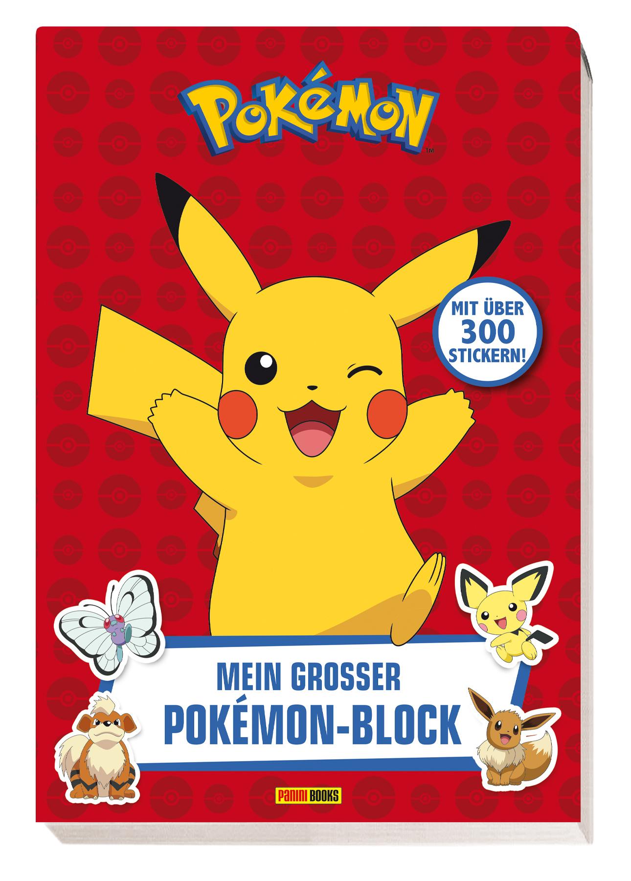 Pokémon: Mein großer Pokémon-Block mit über 300 Stickern!