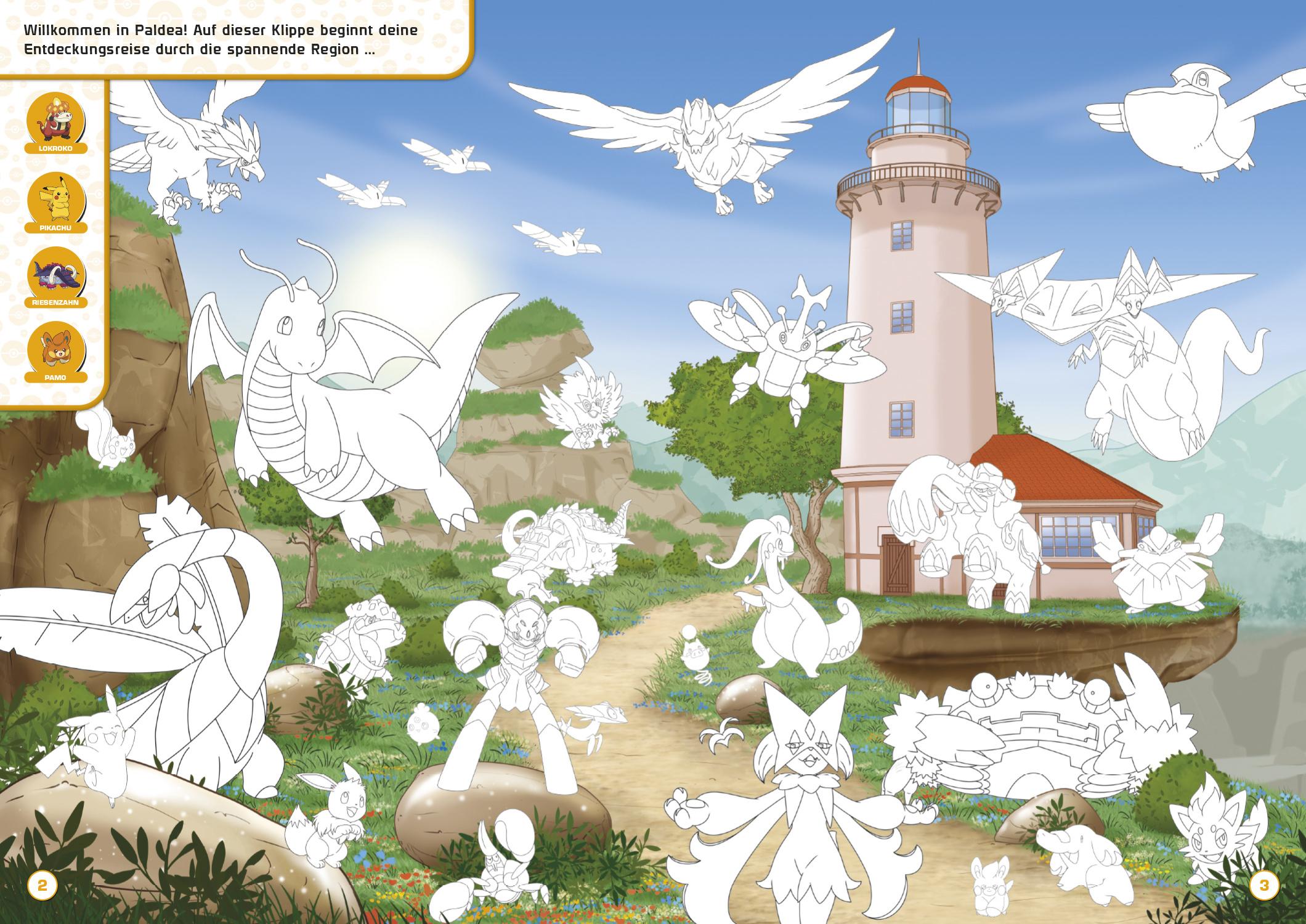 Produktbild Pokémon: Mein großes Wimmel-Malbuch – Willkommen in Paldea! 2 von 4