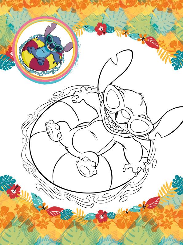 Produktbild Disney Stitch: Mein großer Malspaß - Malblock (vierfarbig) mit über 100 Stickern! 4 von 5