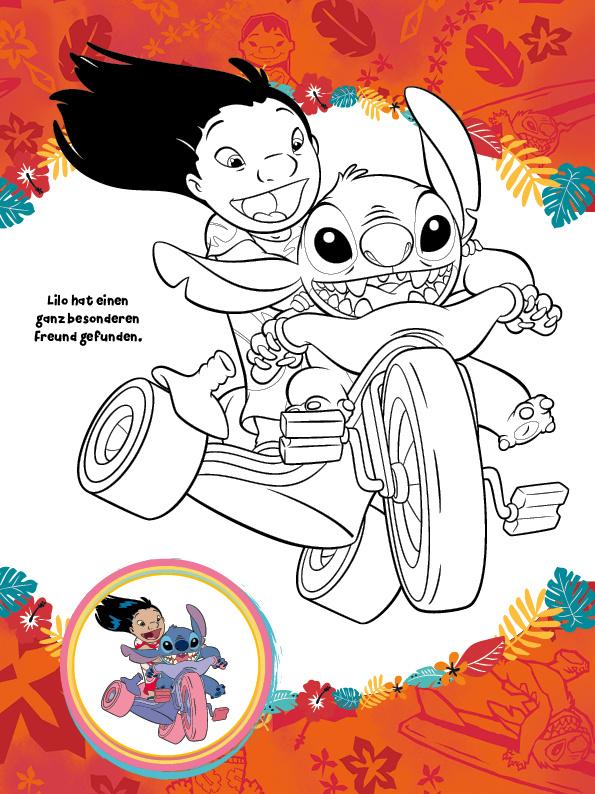 Produktbild Disney Stitch: Mein großer Malspaß - Malblock (vierfarbig) mit über 100 Stickern! 5 von 5