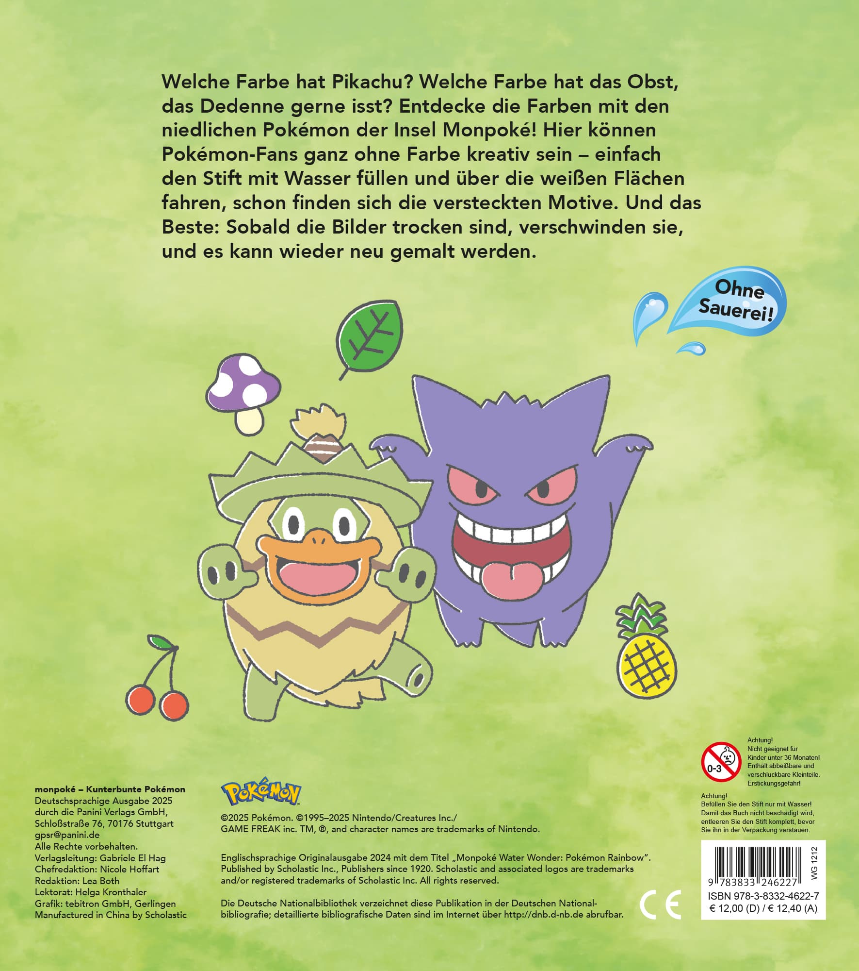 Produktbild monpoké: Magischer Wassermalspaß - Kunterbunte Pokémon 3 von 3