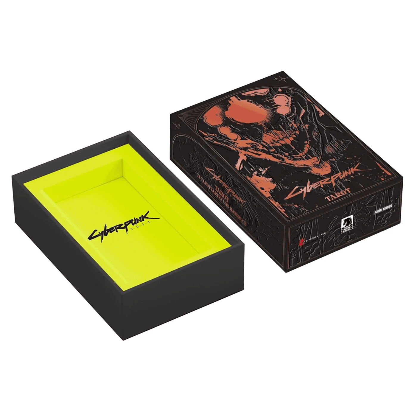 Cyberpunk 2077 Tarot-Set mit 78 Tarot-Karten und Booklet
